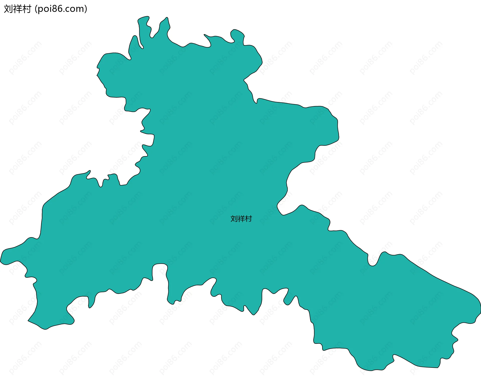 刘祥村边界地图