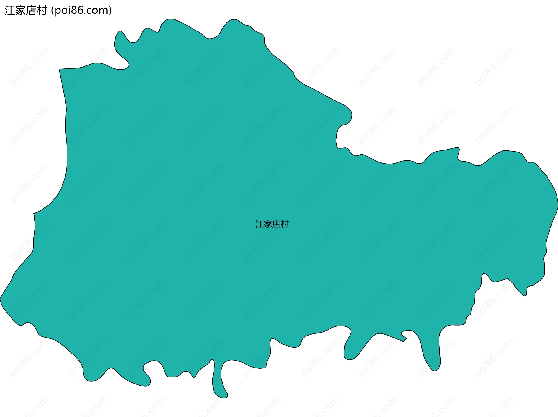 江家店村边界地图