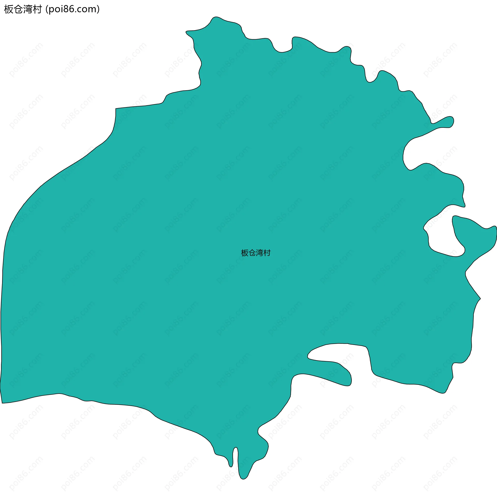 板仓湾村边界地图