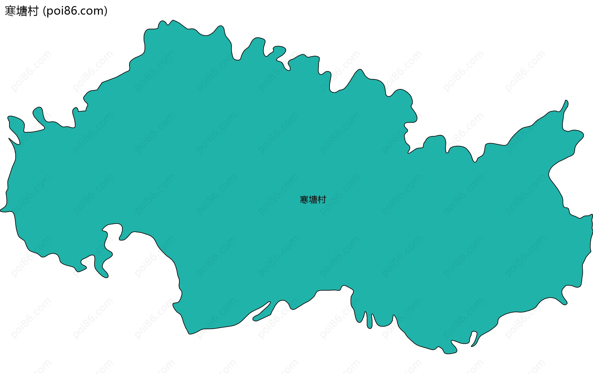 寒塘村边界地图