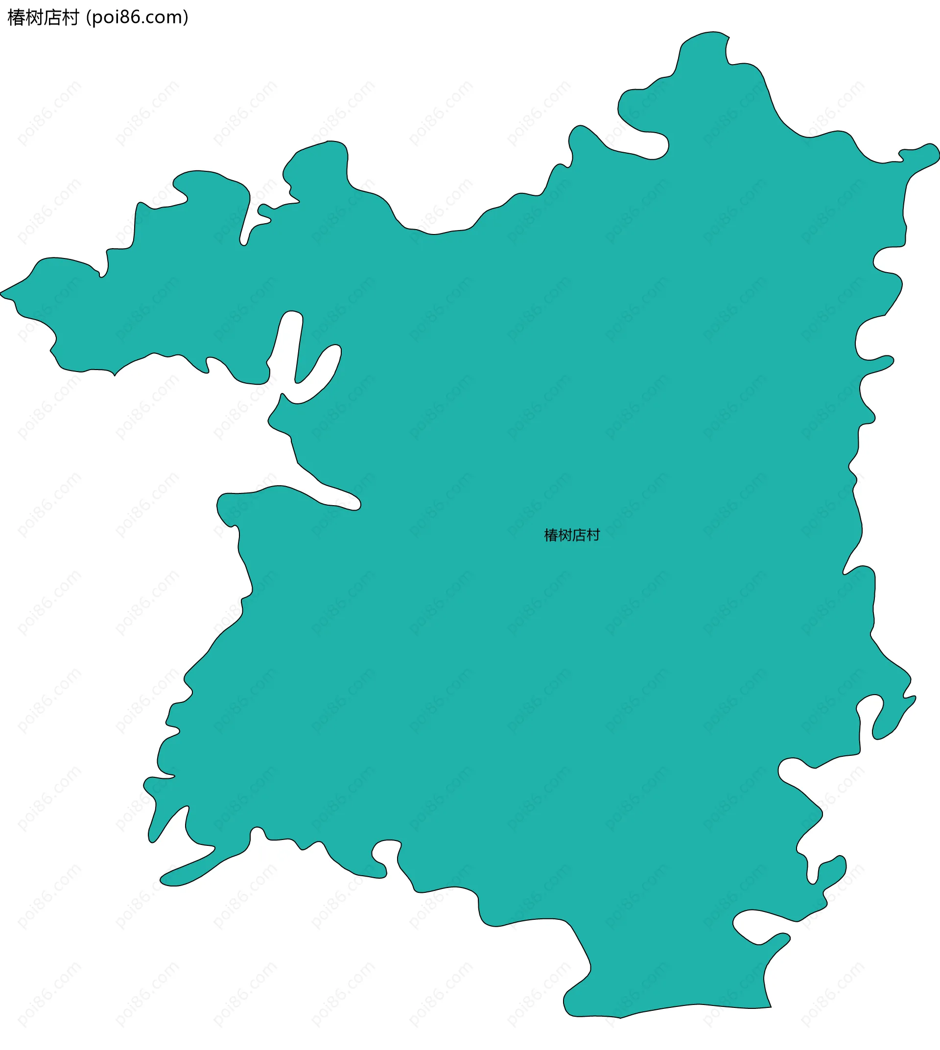 椿树店村边界地图