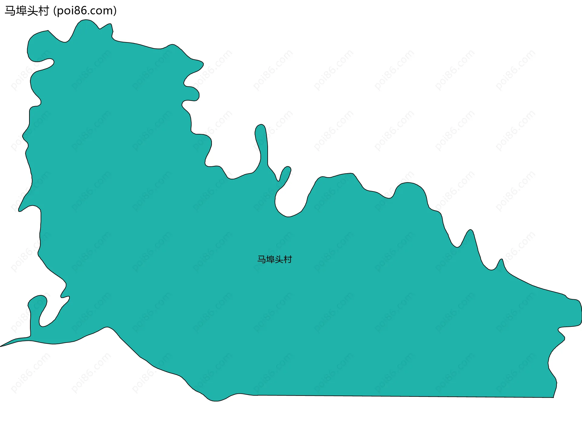 马埠头村边界地图