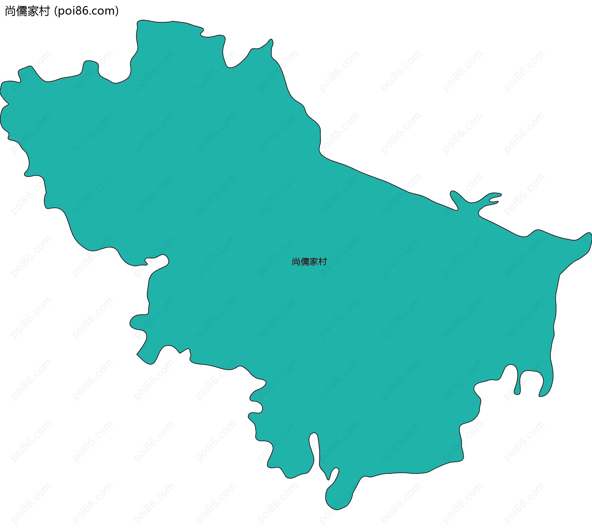 尚儒家村边界地图