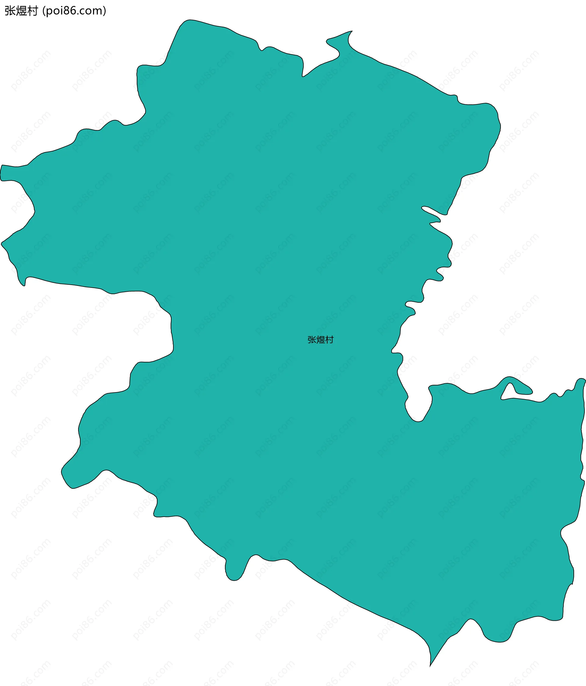 张煜村边界地图