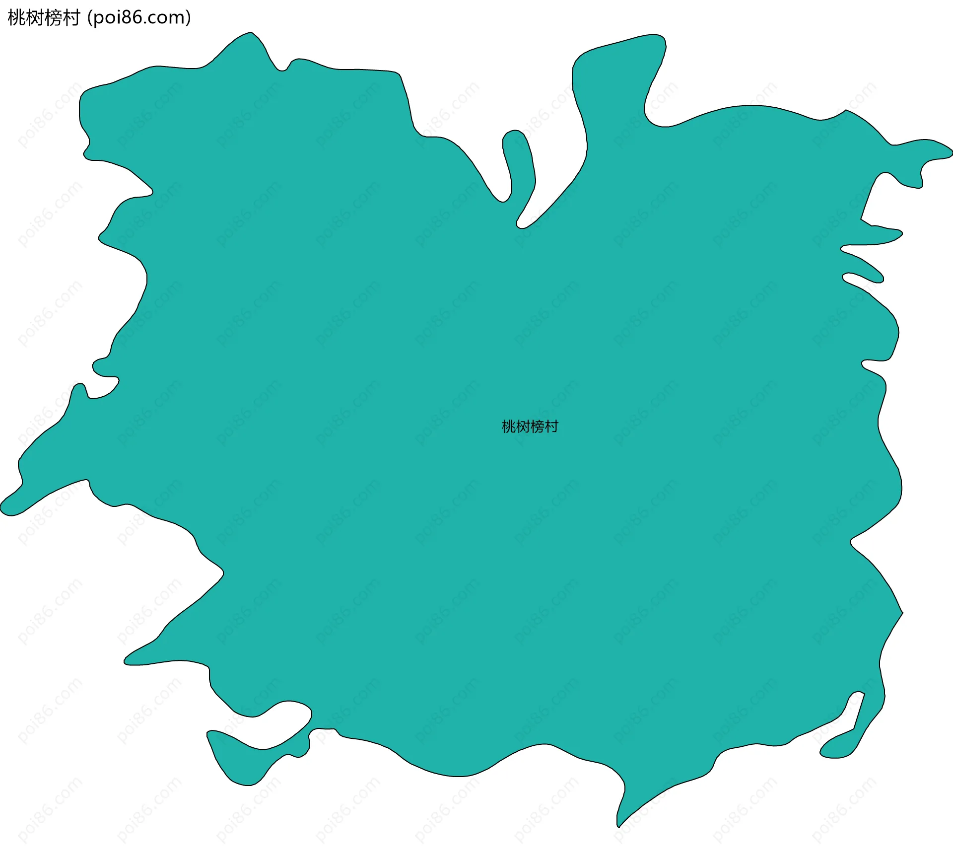 桃树榜村边界地图