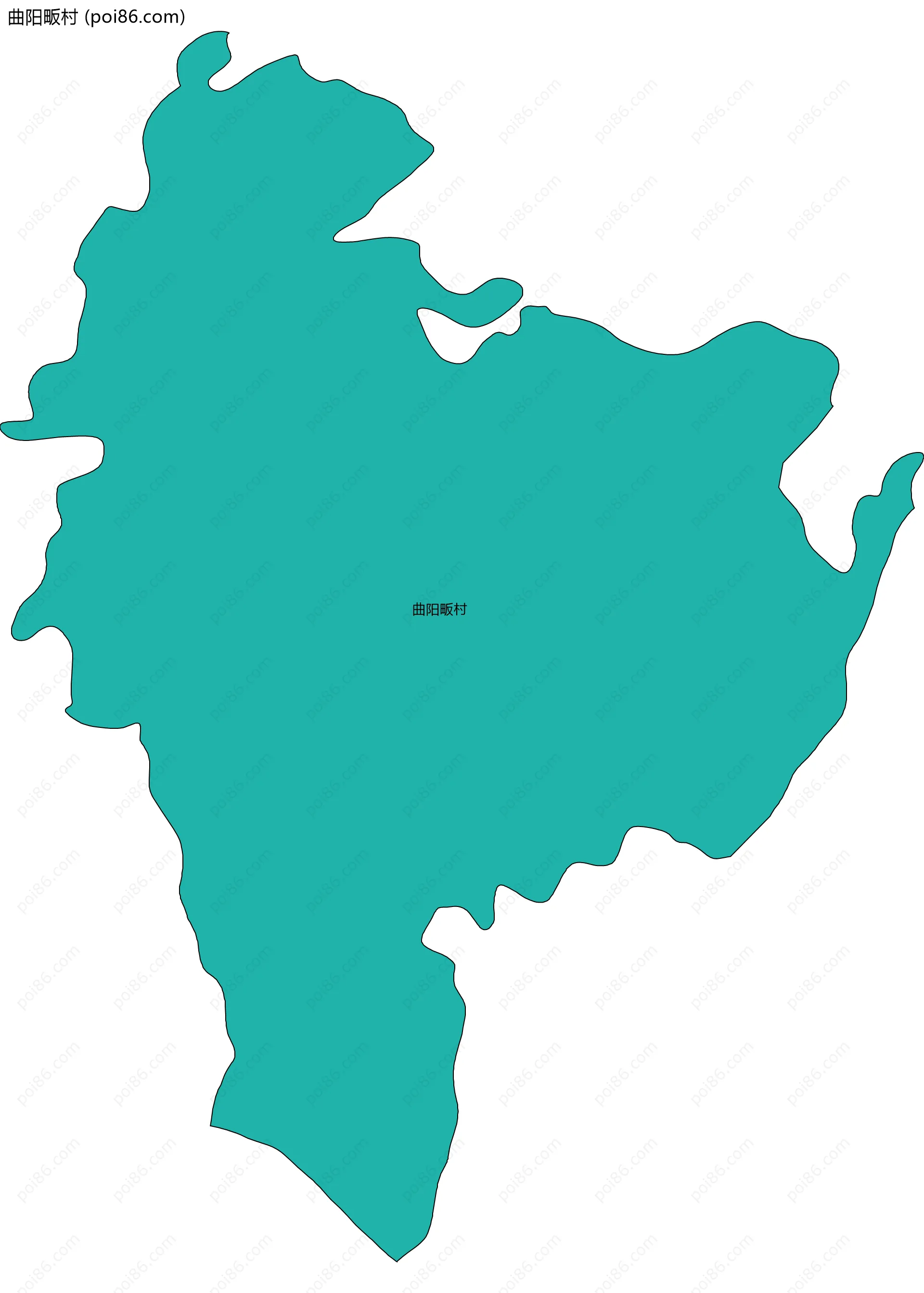 曲阳畈村边界地图