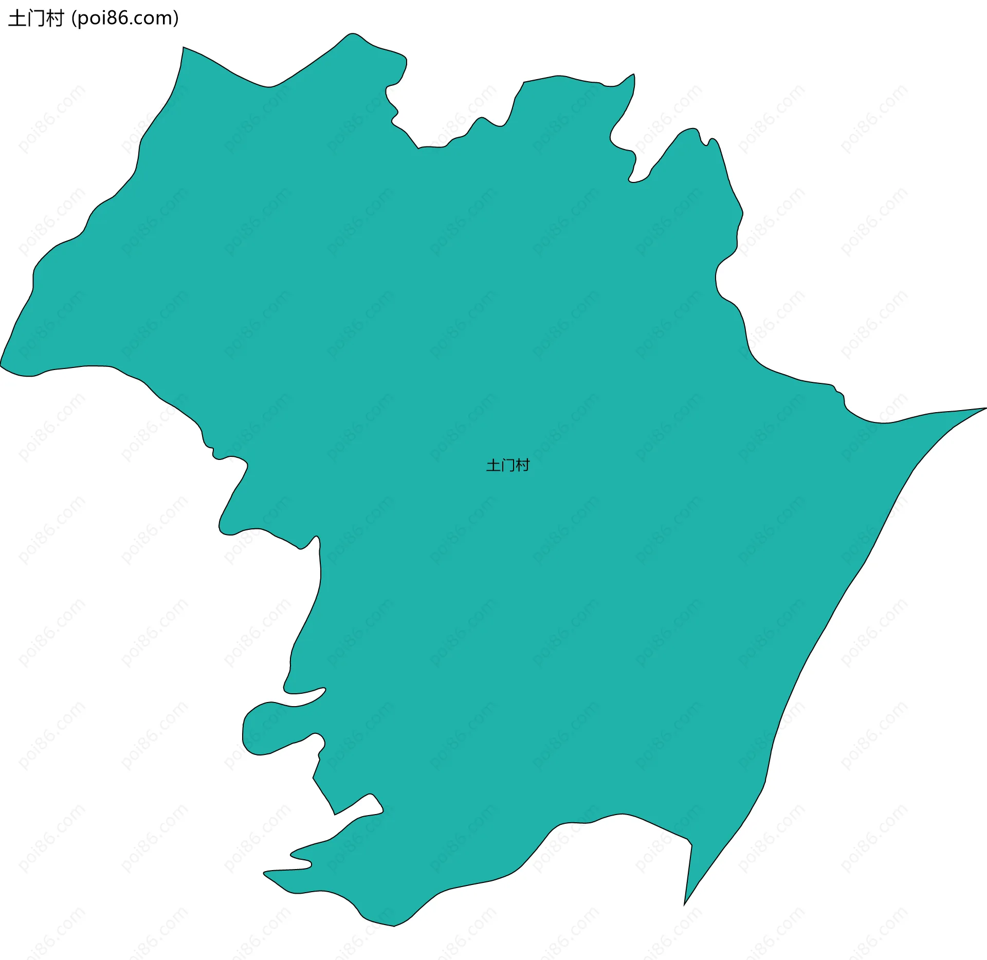 土门村边界地图