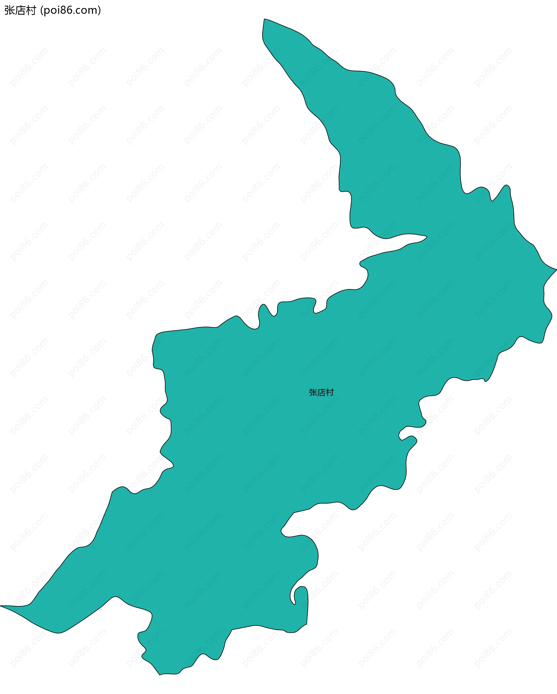 张店村边界地图