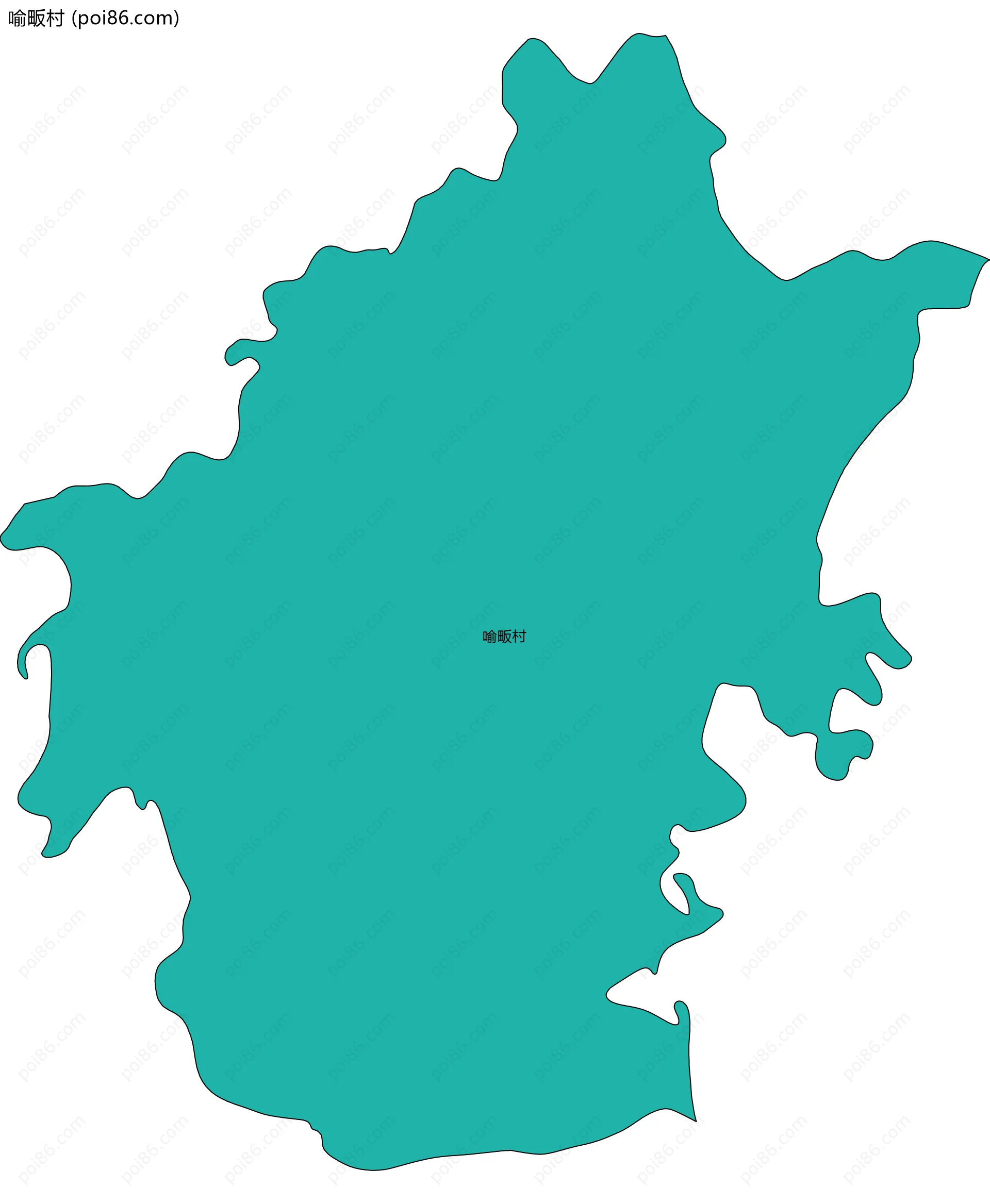 喻畈村边界地图