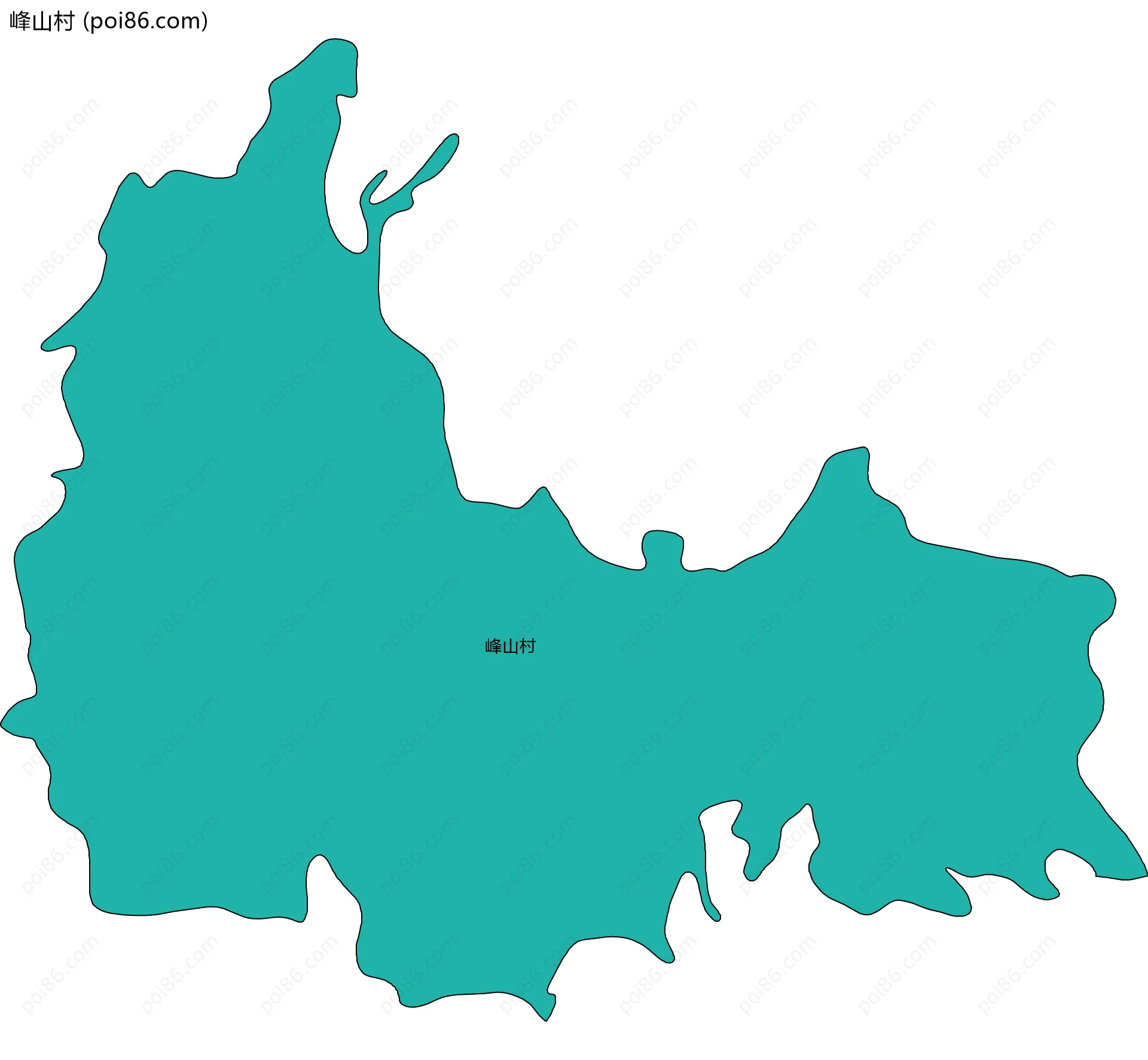 峰山村边界地图