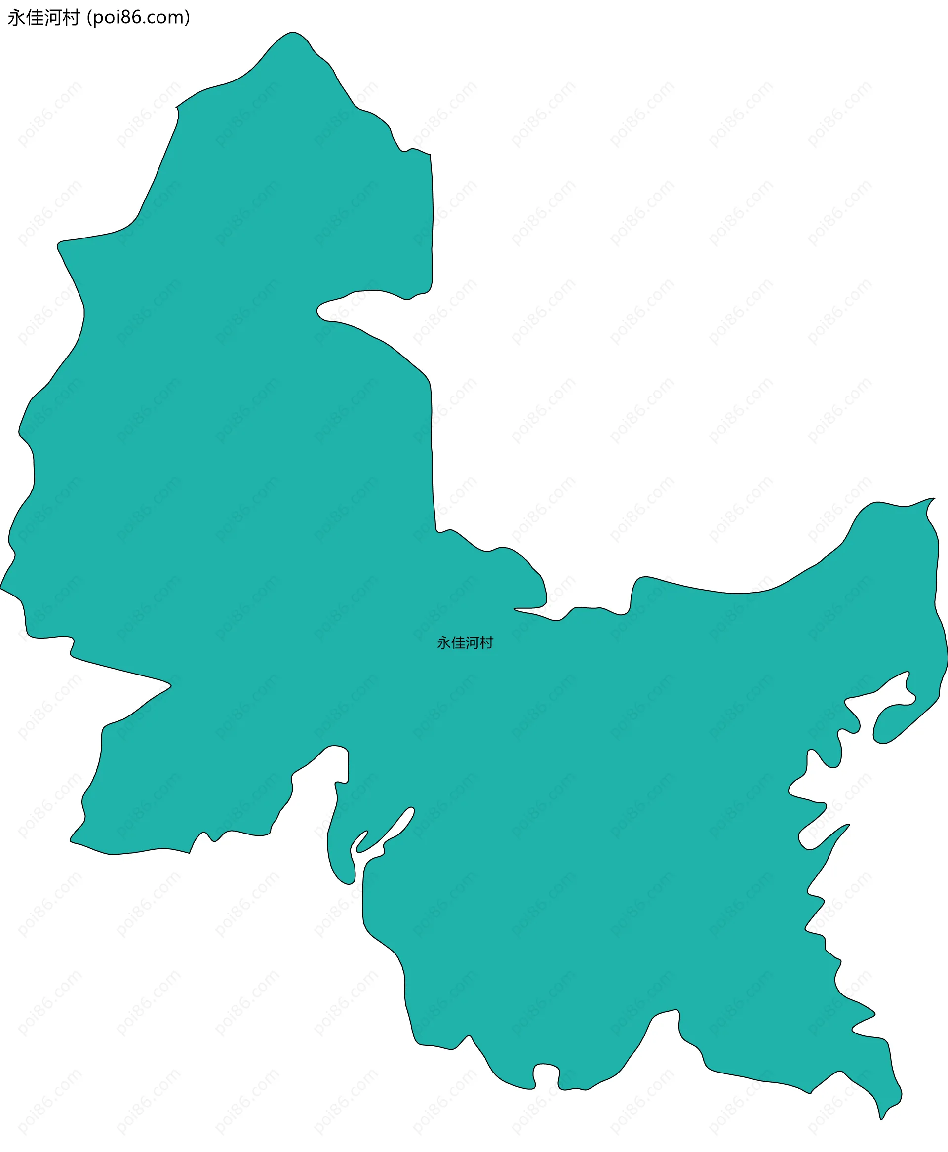 永佳河村边界地图