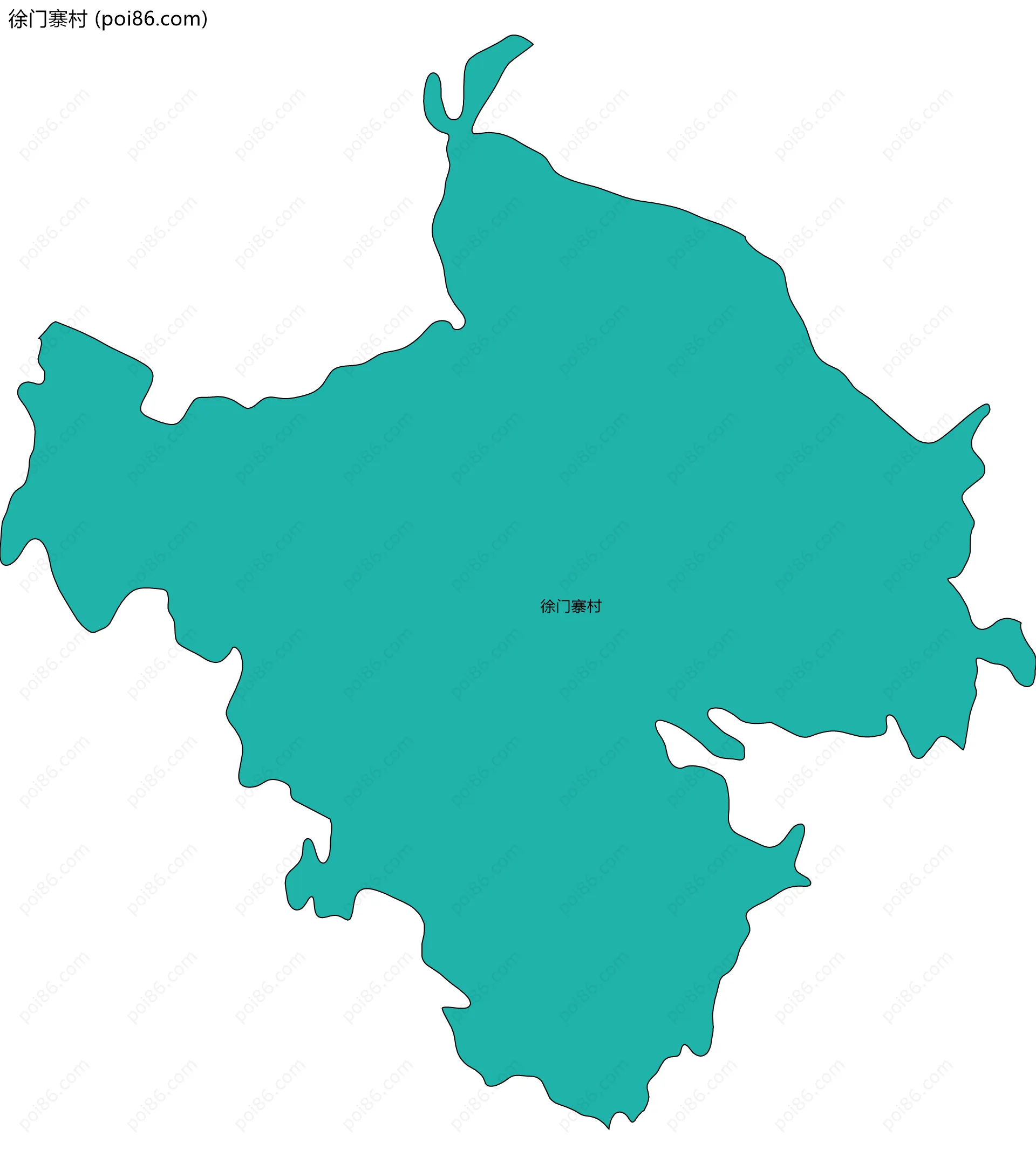 徐门寨村边界地图