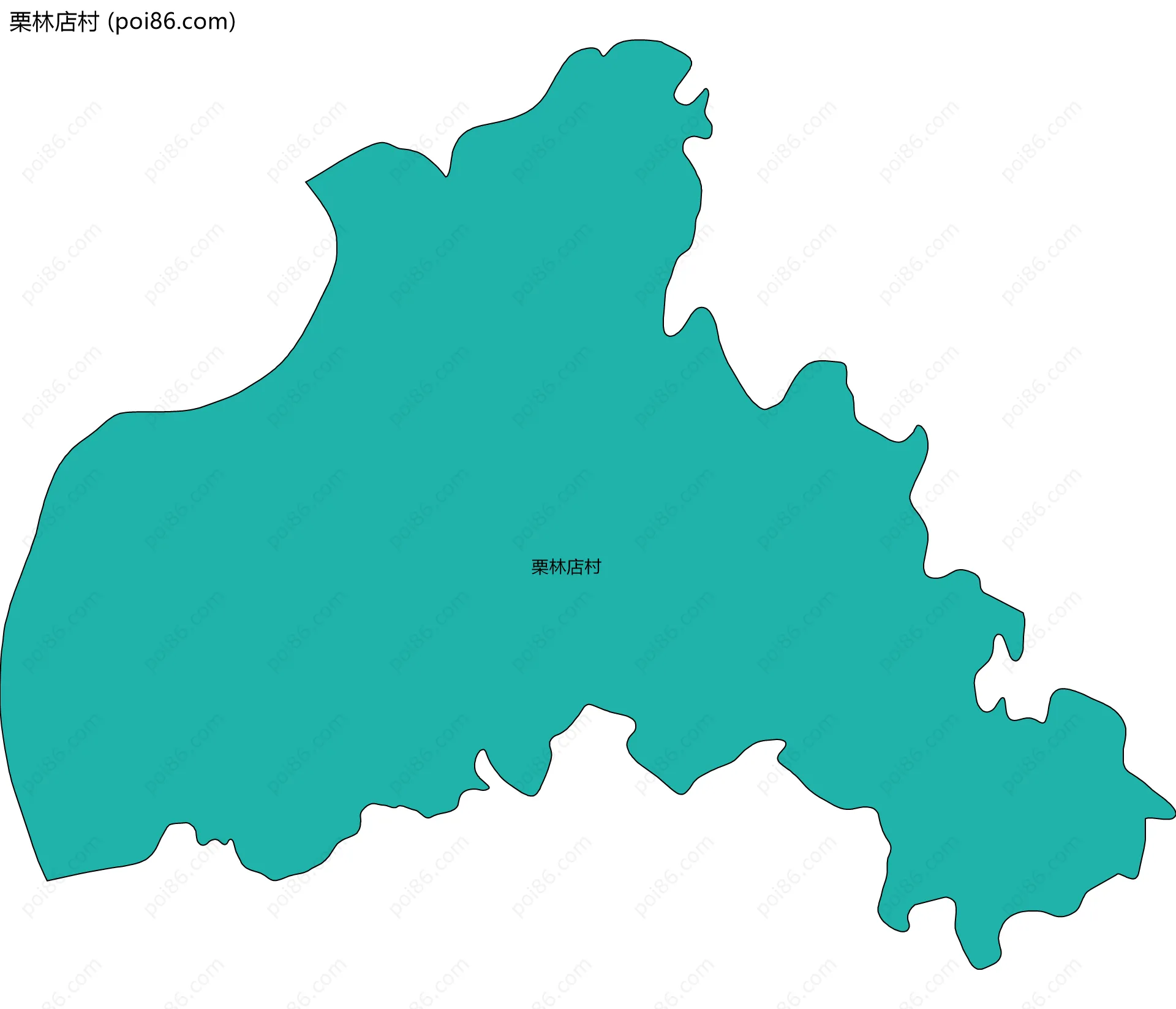 栗林店村边界地图