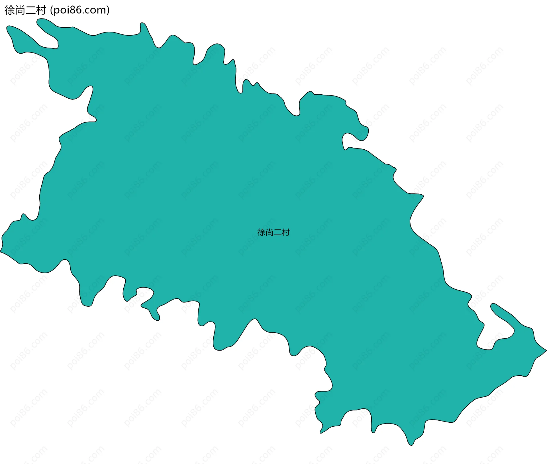 徐尚二村边界地图
