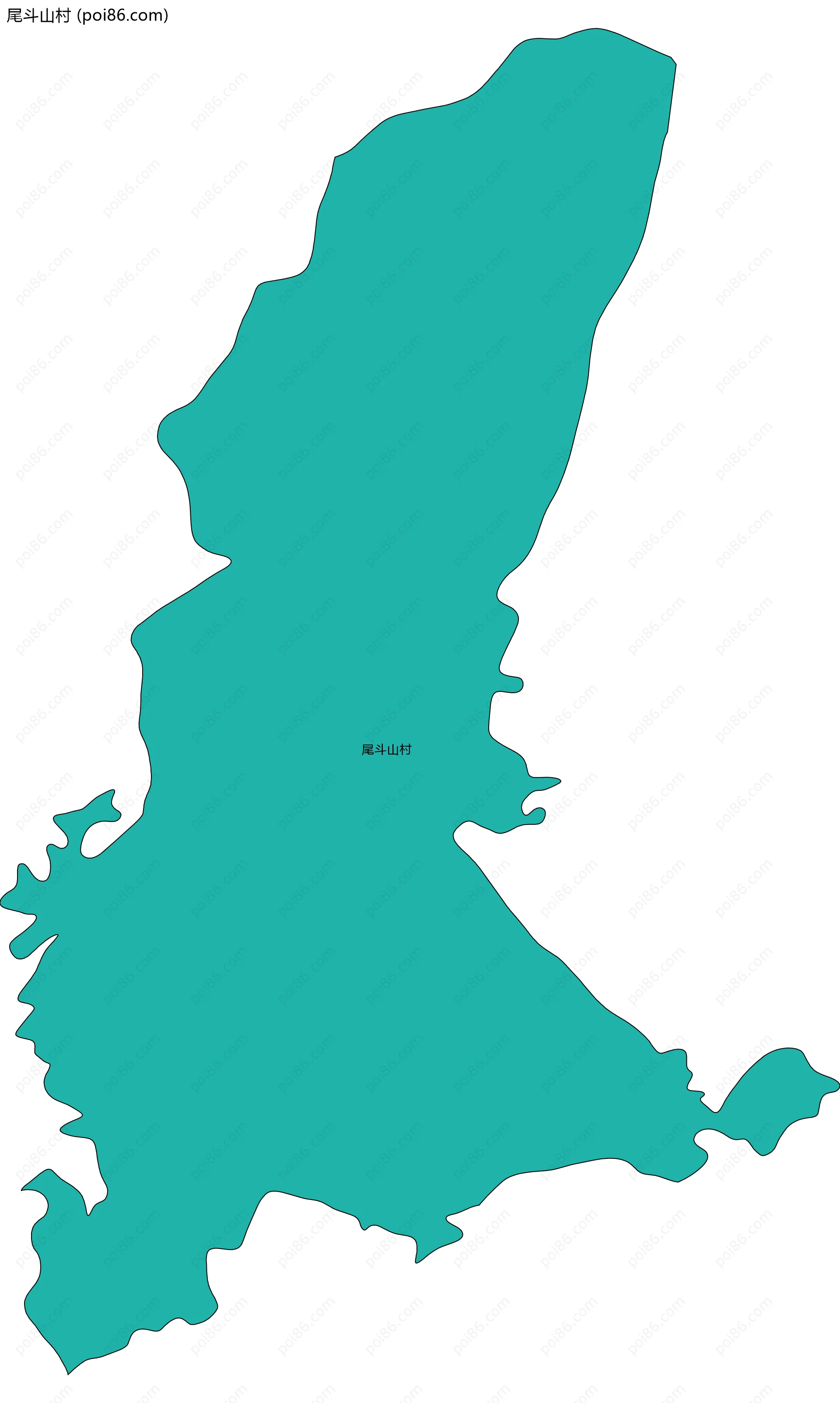 尾斗山村边界地图