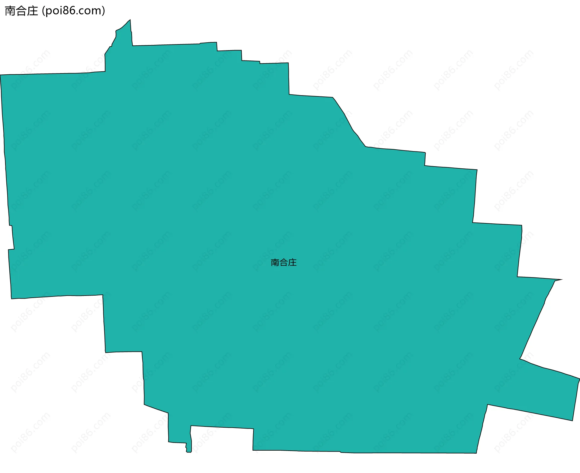 南合庄边界地图