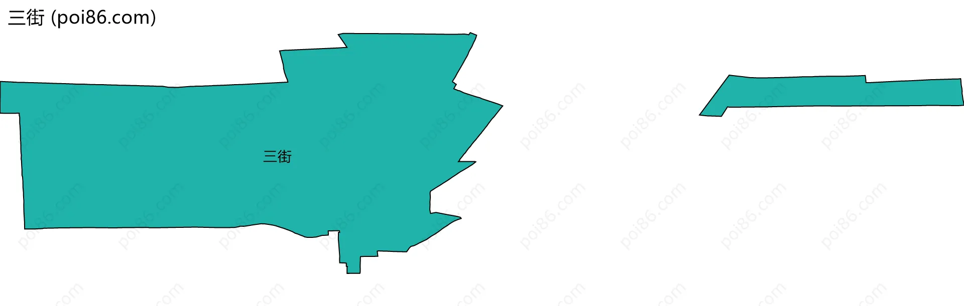 三街边界地图