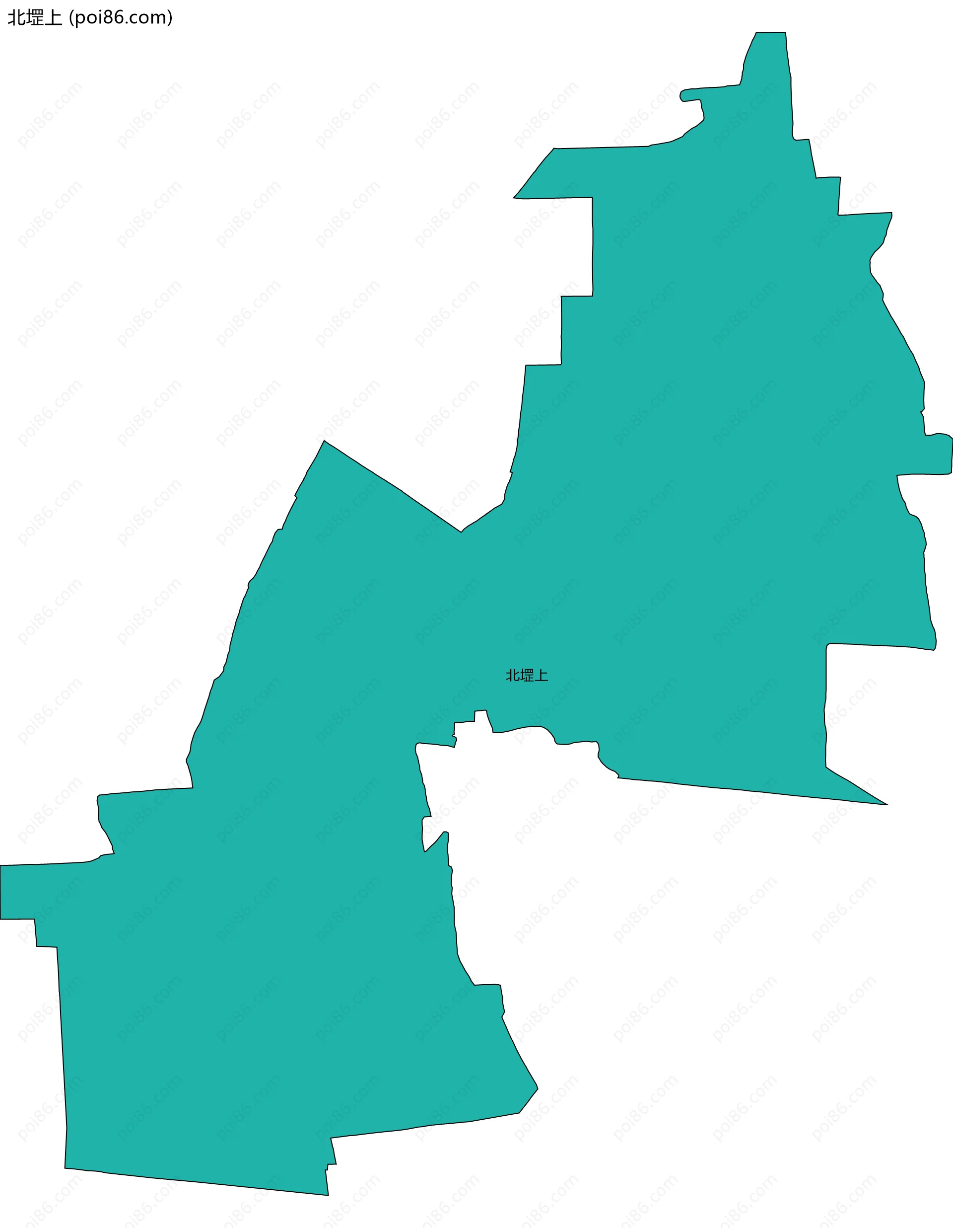 北堽上边界地图