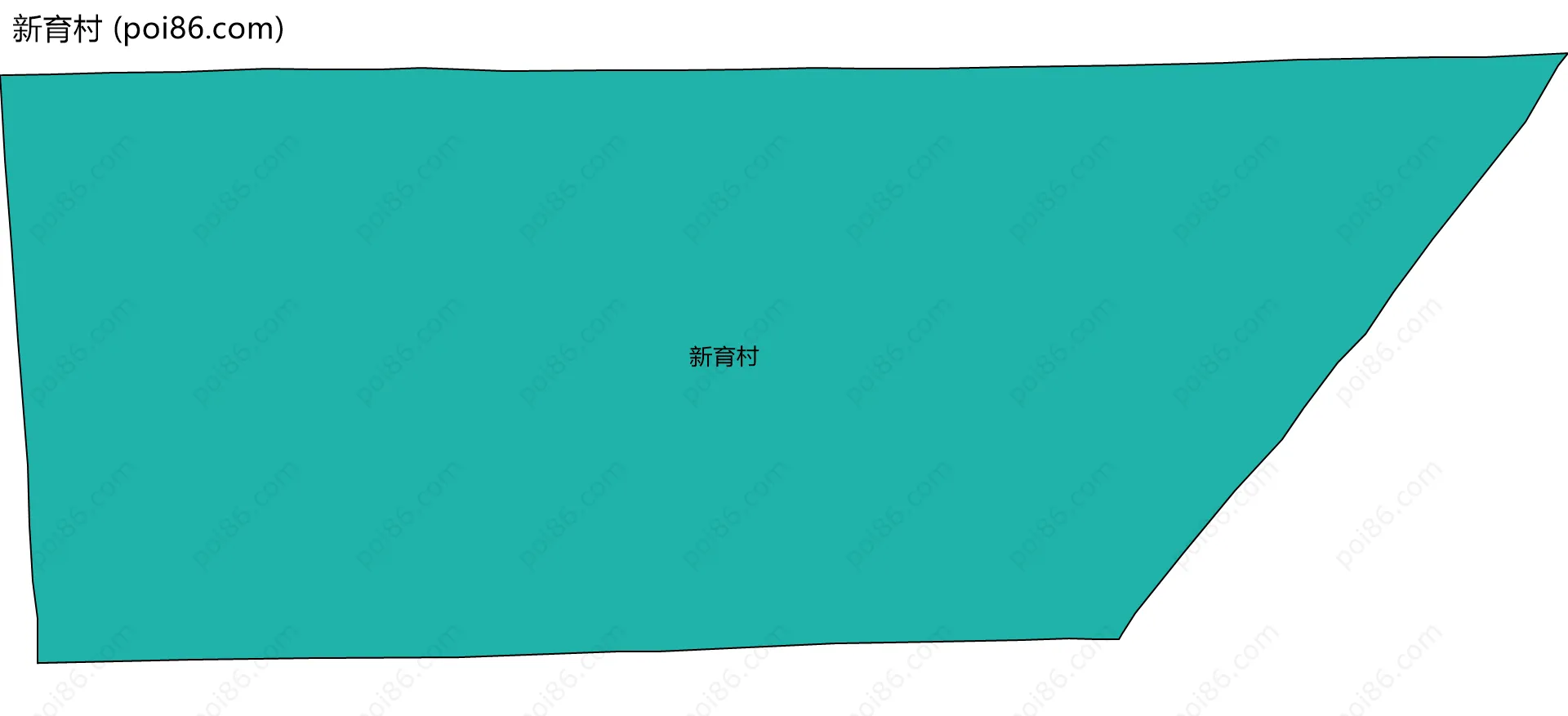 新育村边界地图