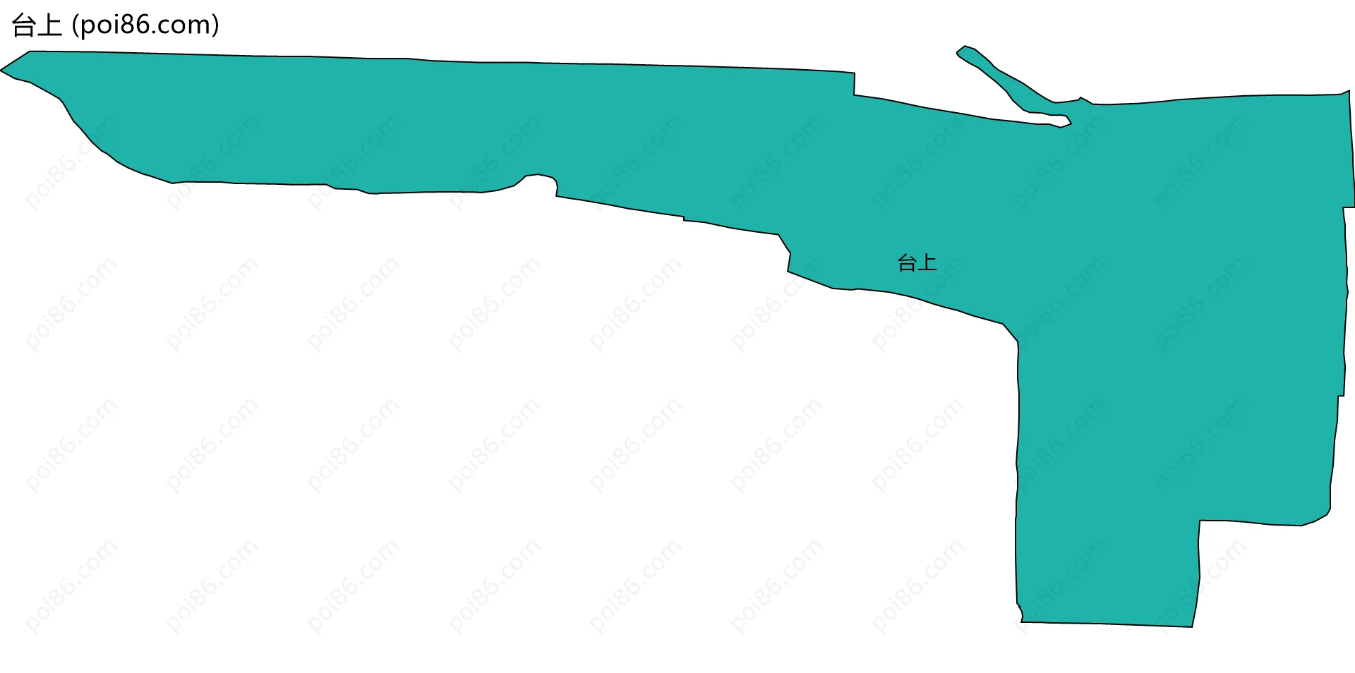 台上边界地图