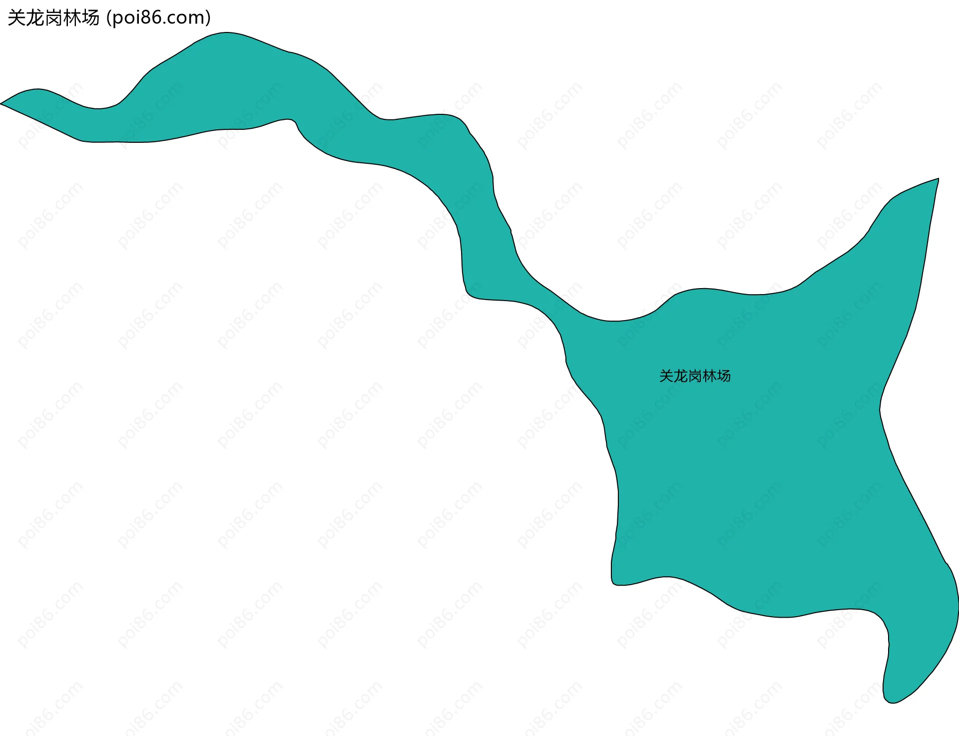 关龙岗林场边界地图