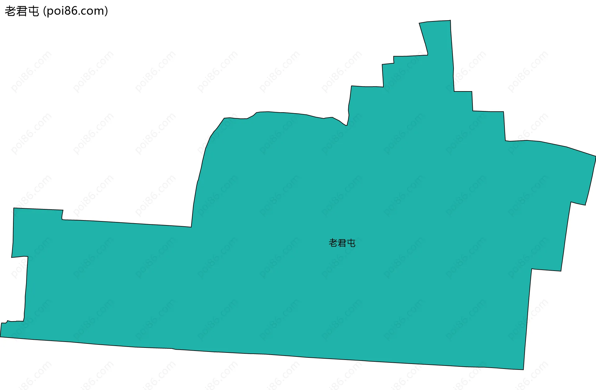 老君屯边界地图