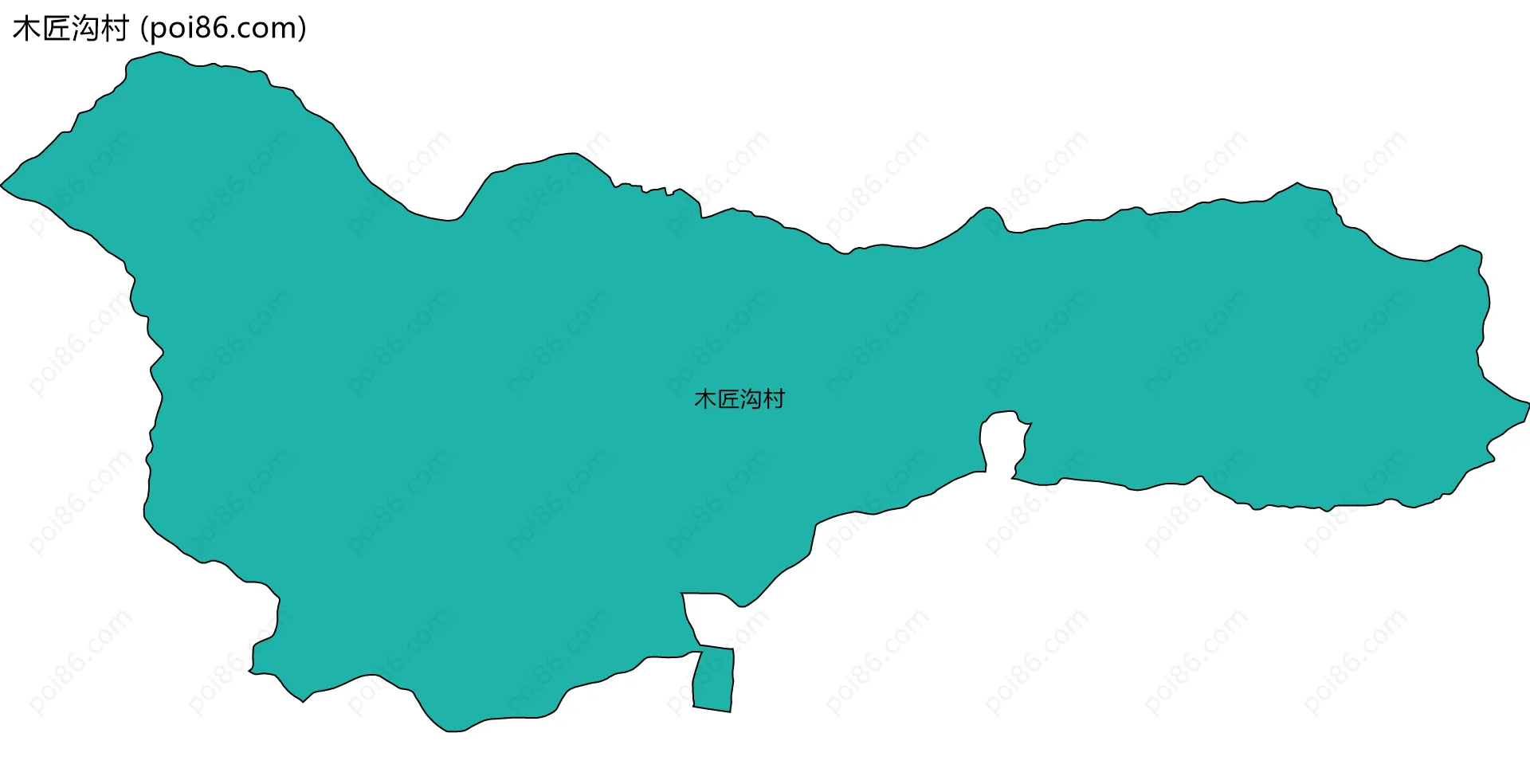 木匠沟村边界地图