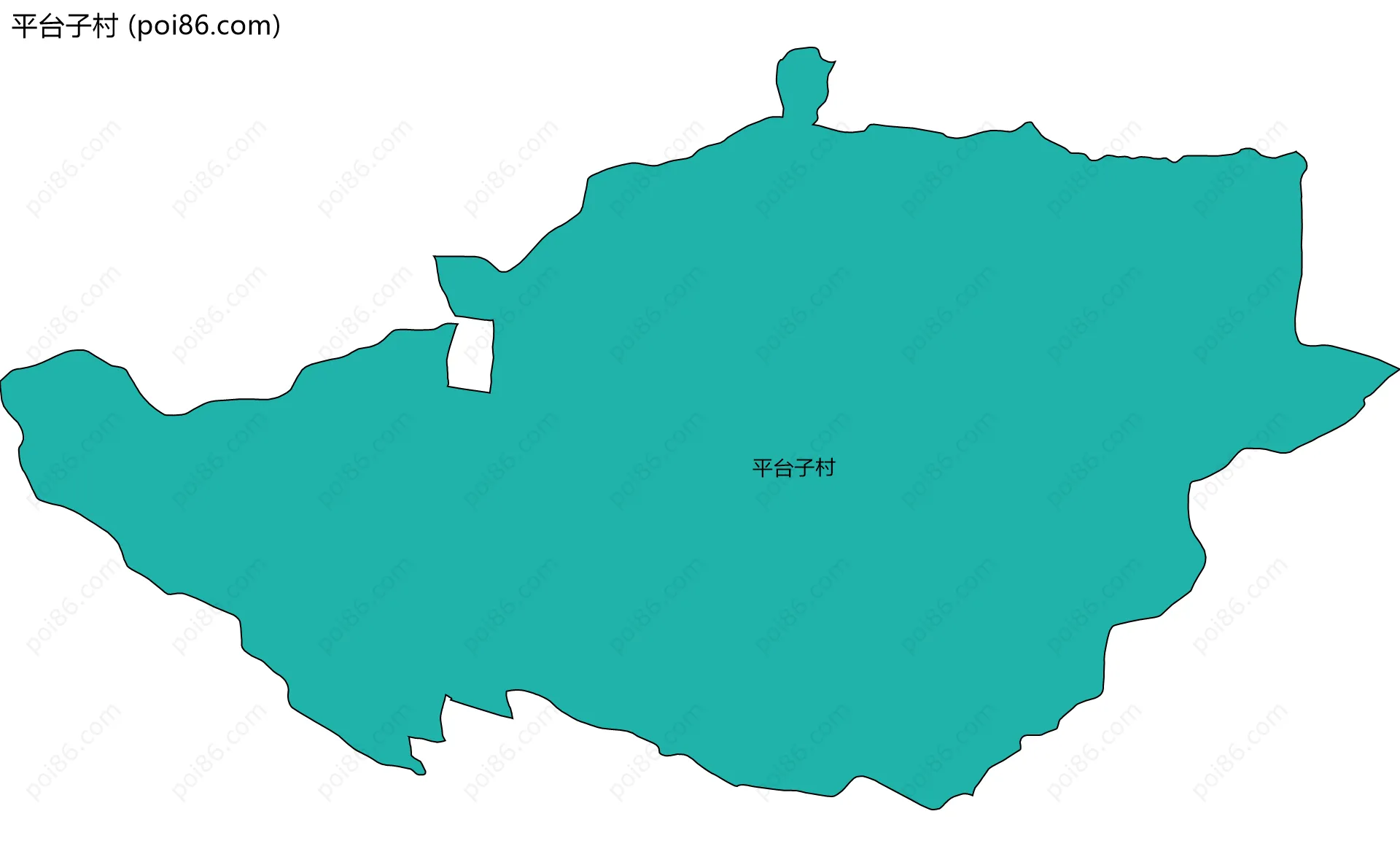 平台子村边界地图