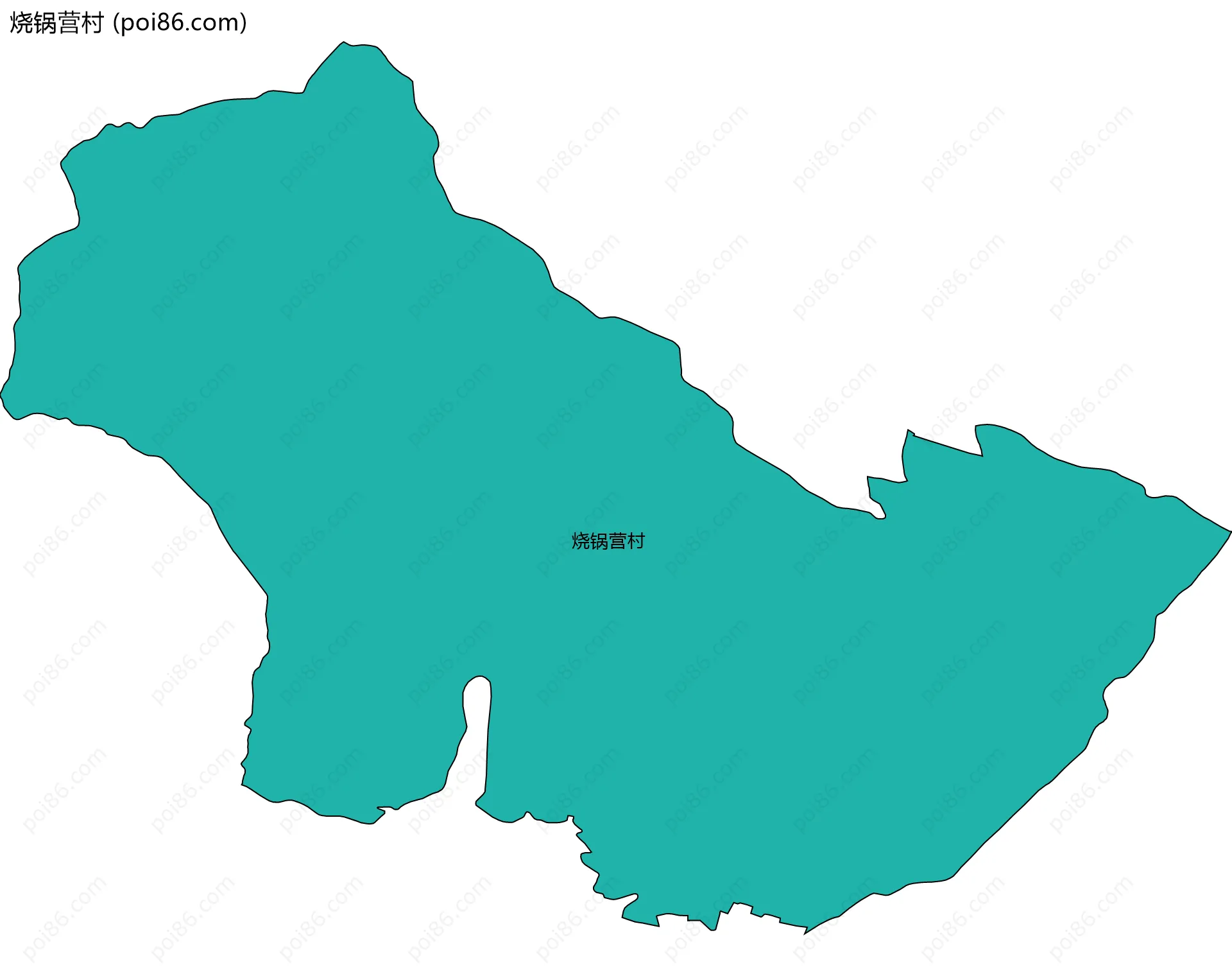 烧锅营村边界地图