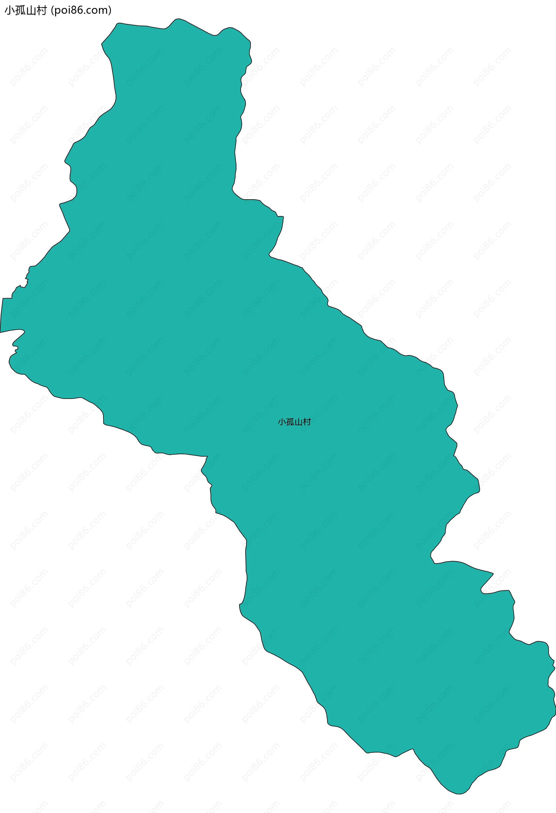 小孤山村边界地图