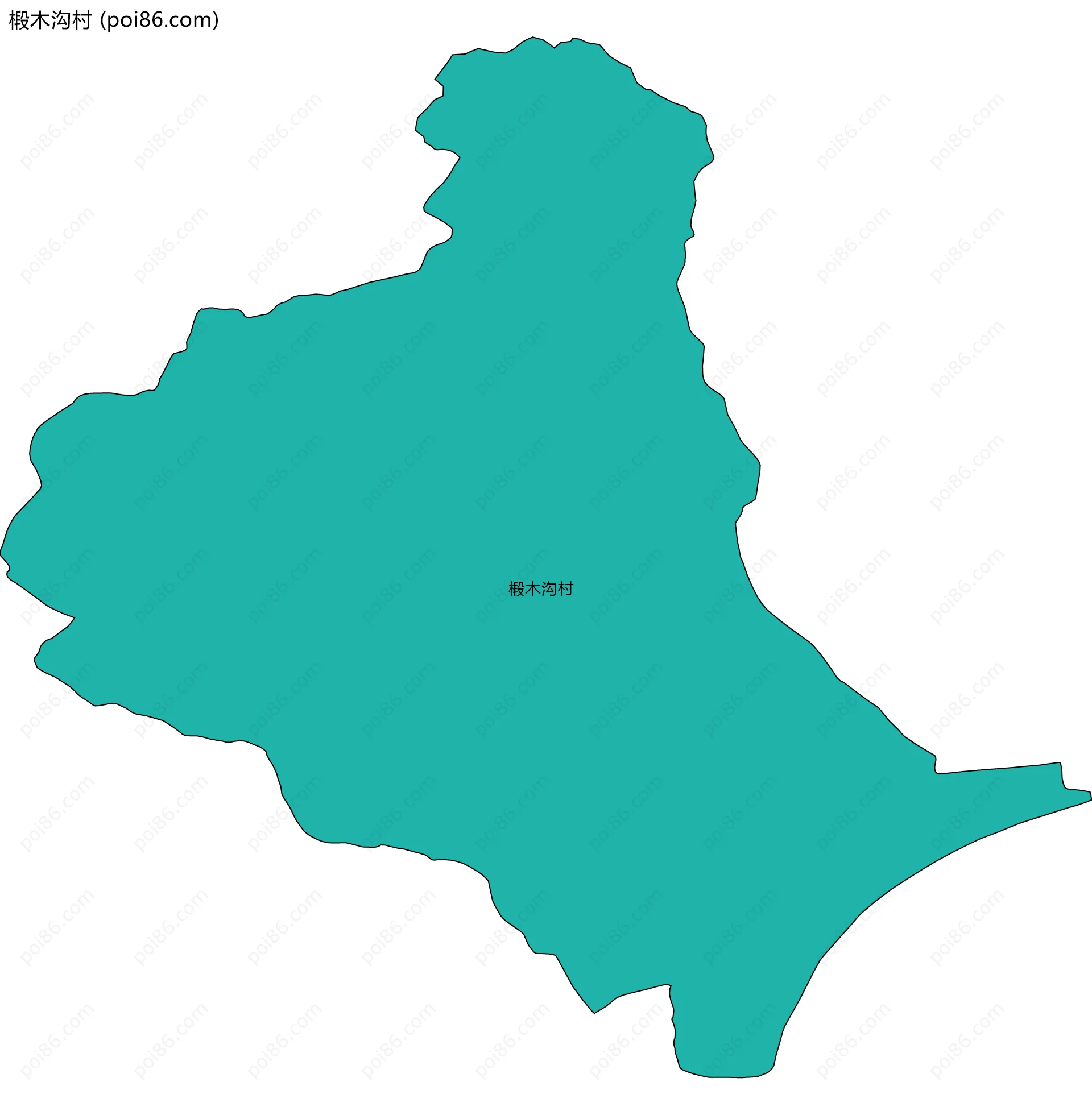 椴木沟村边界地图