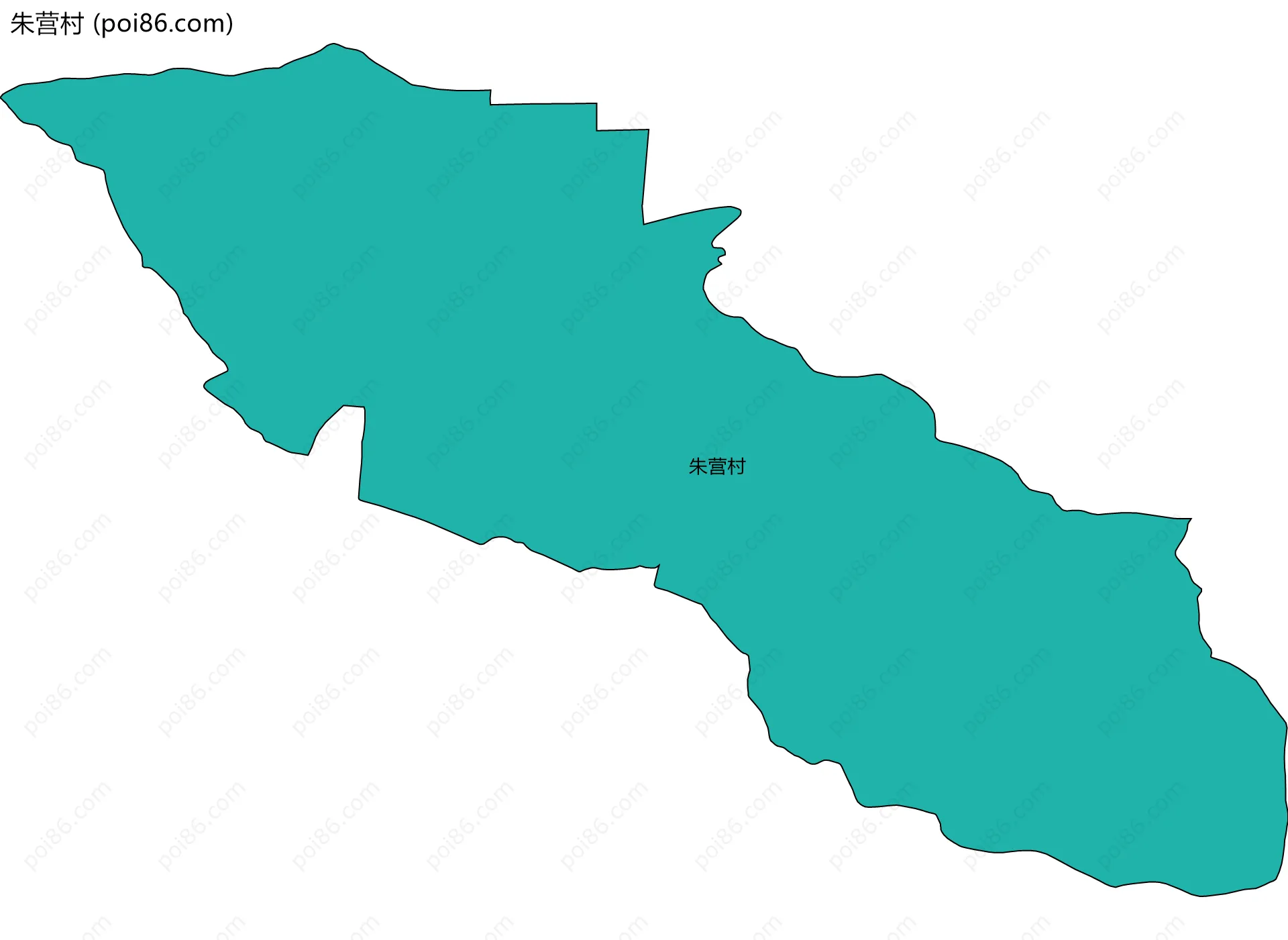 朱营村边界地图