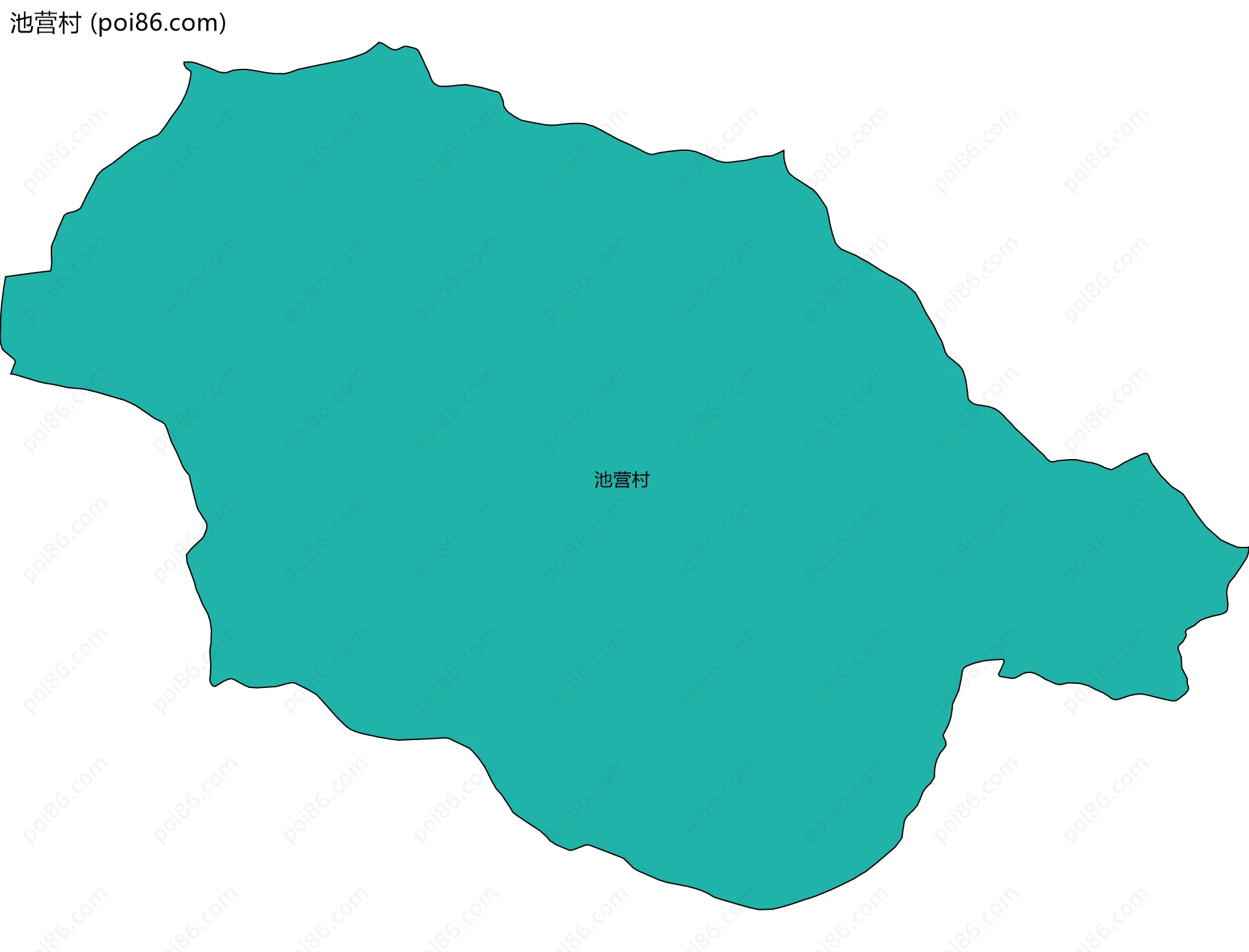 池营村边界地图