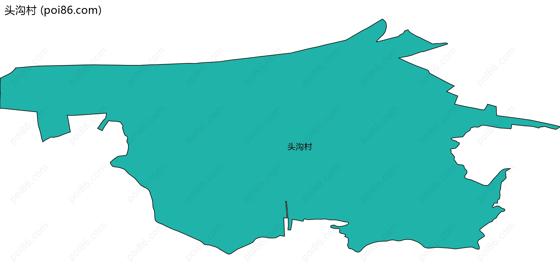 头沟村边界地图