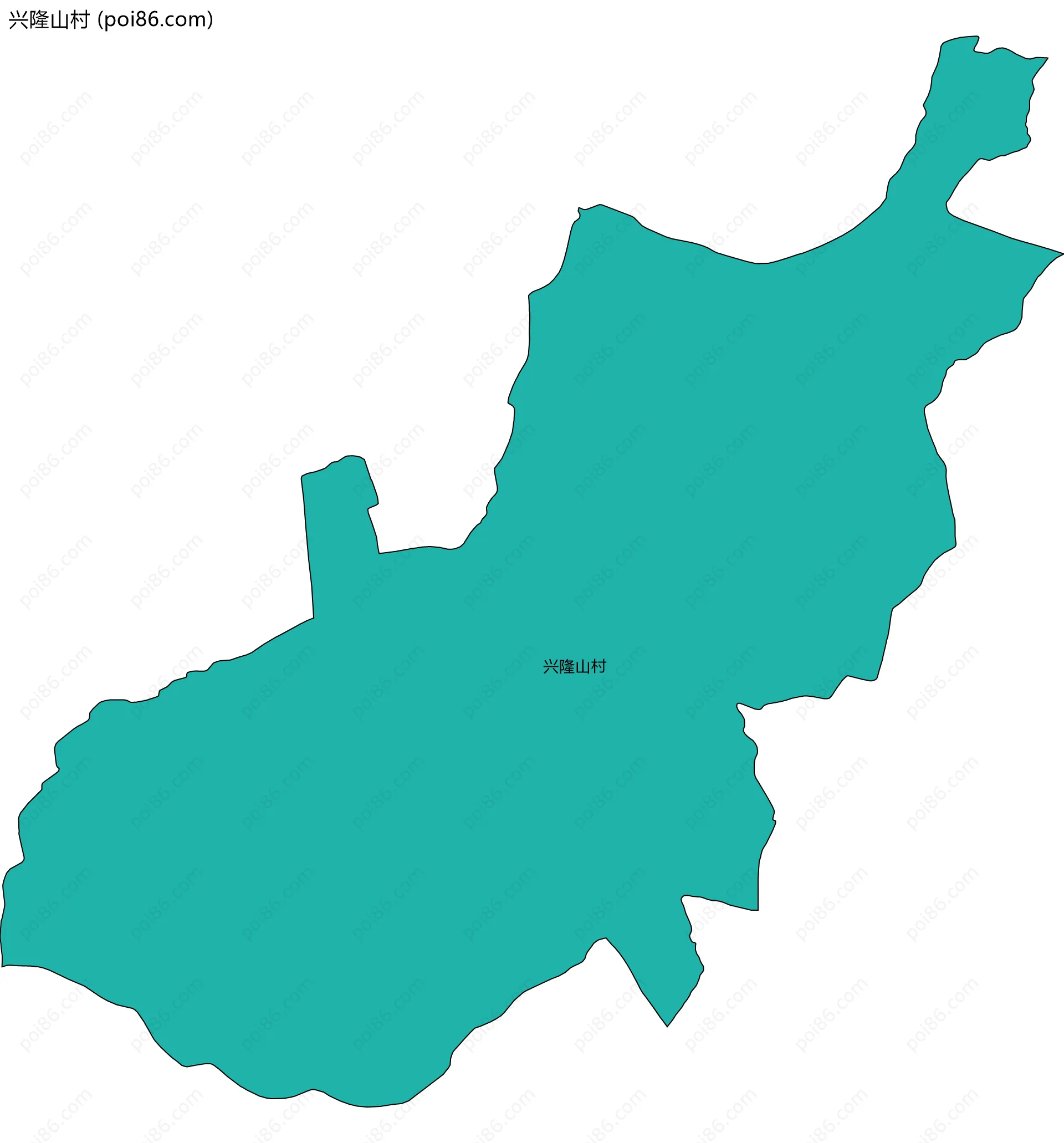 兴隆山村边界地图