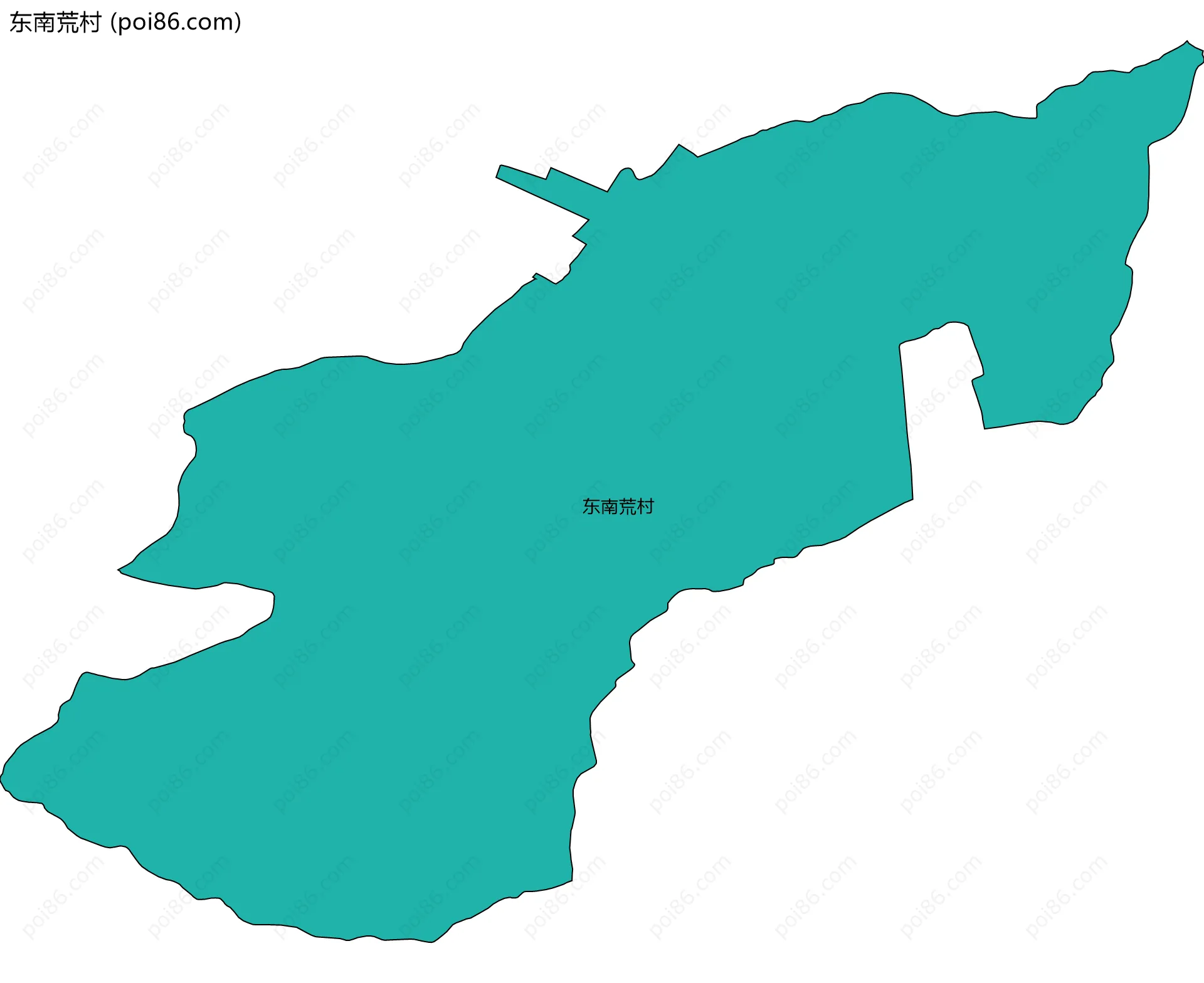 东南荒村边界地图
