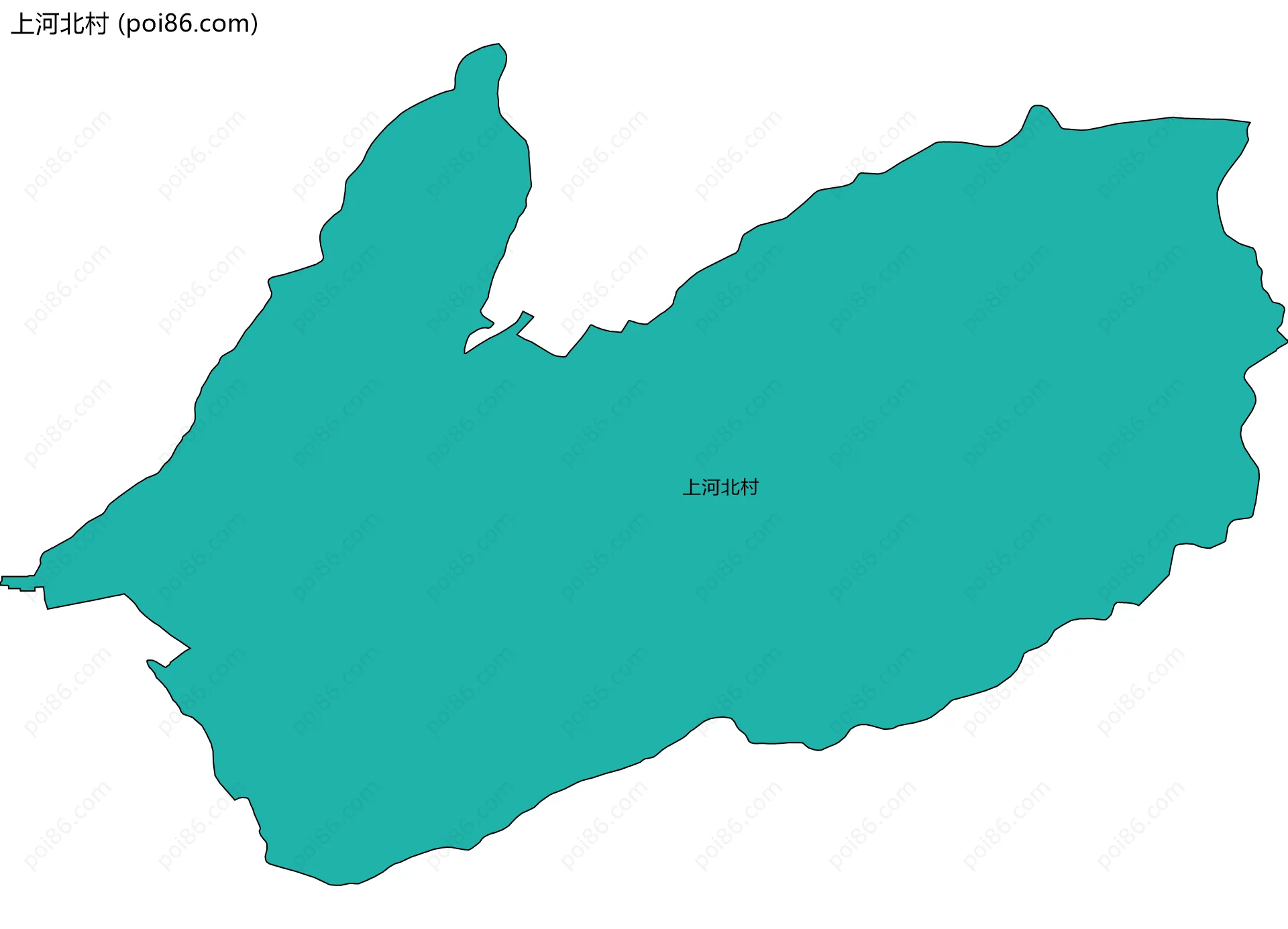 上河北村边界地图