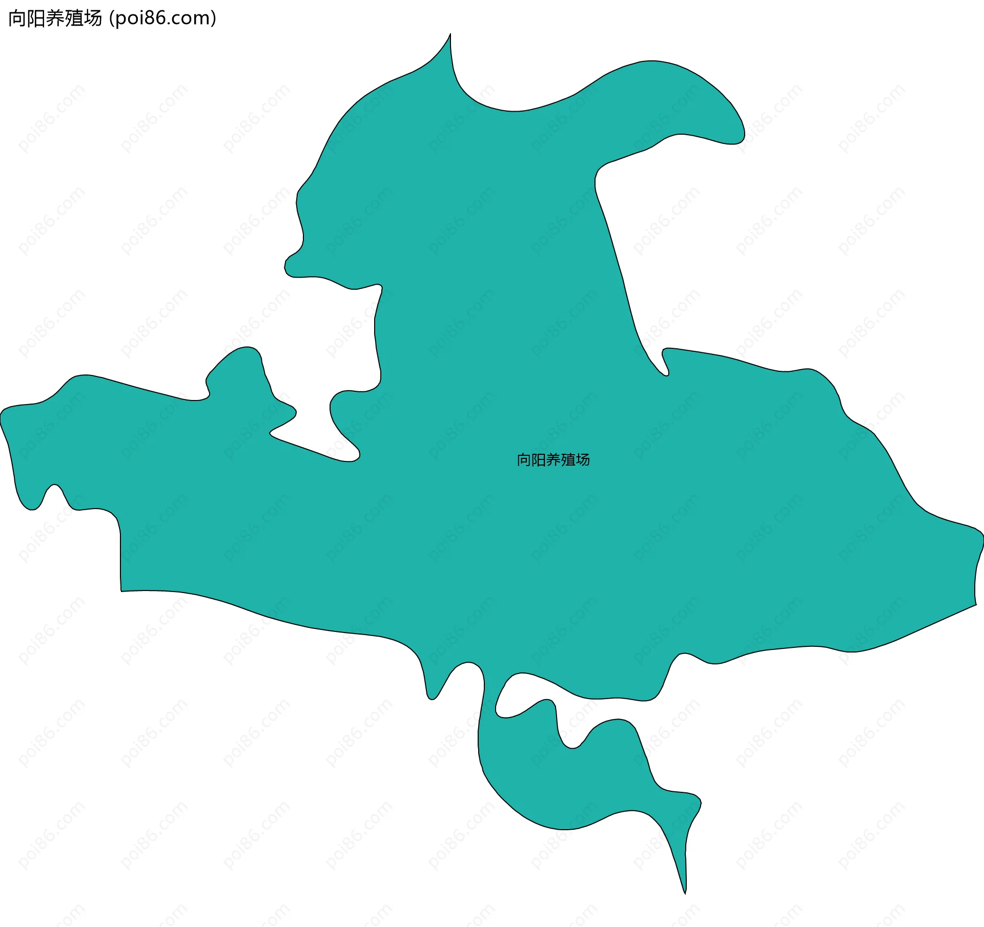 向阳养殖场边界地图