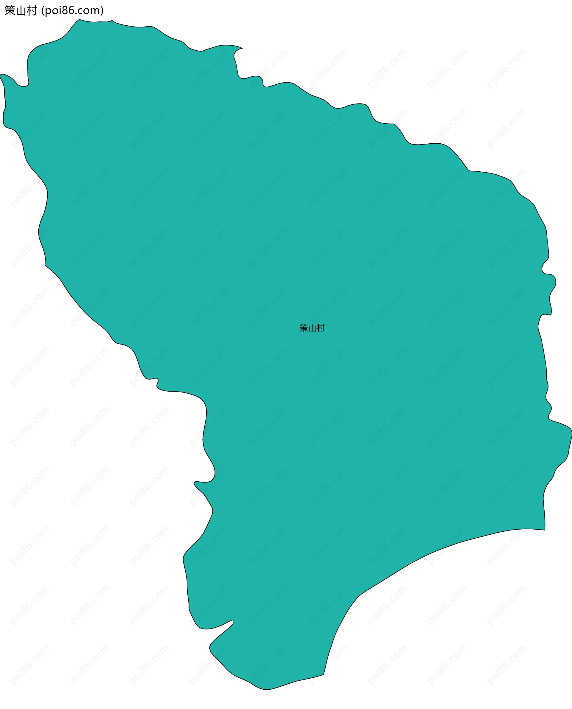 策山村边界地图