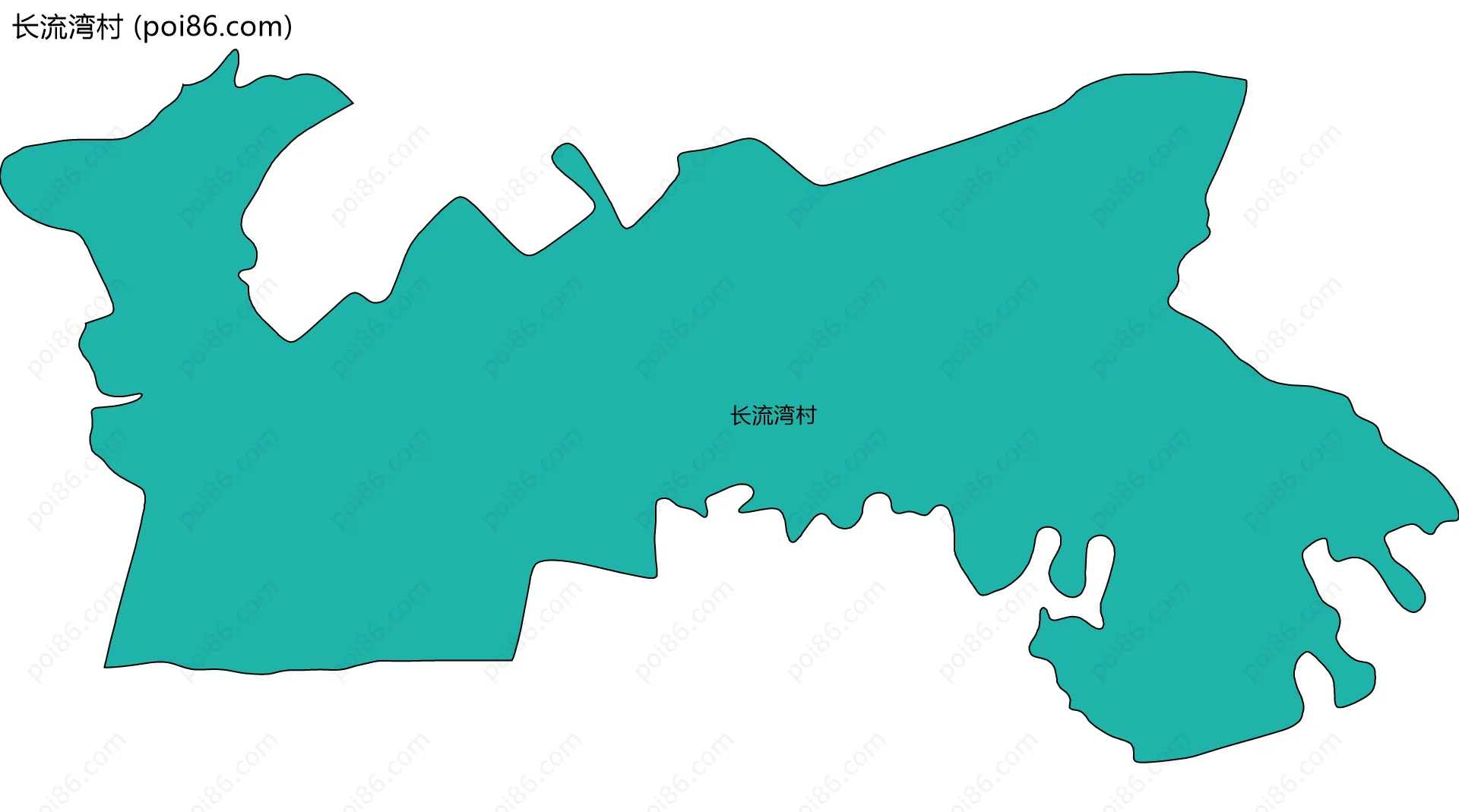 长流湾村边界地图