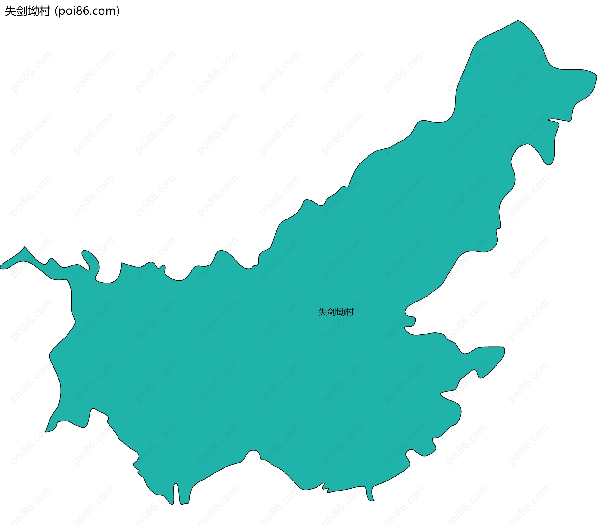 失剑坳村边界地图