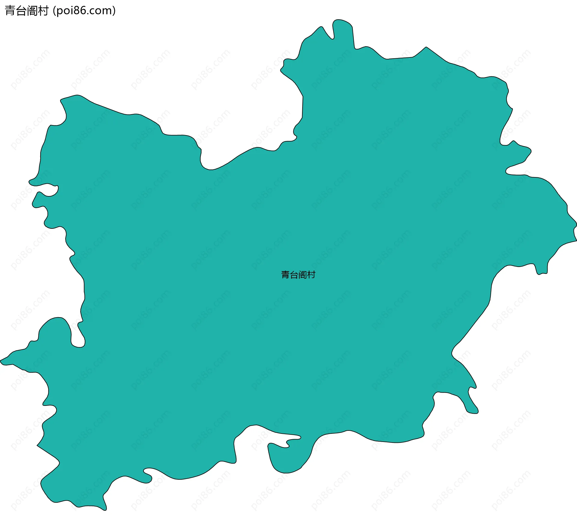 青台阁村边界地图