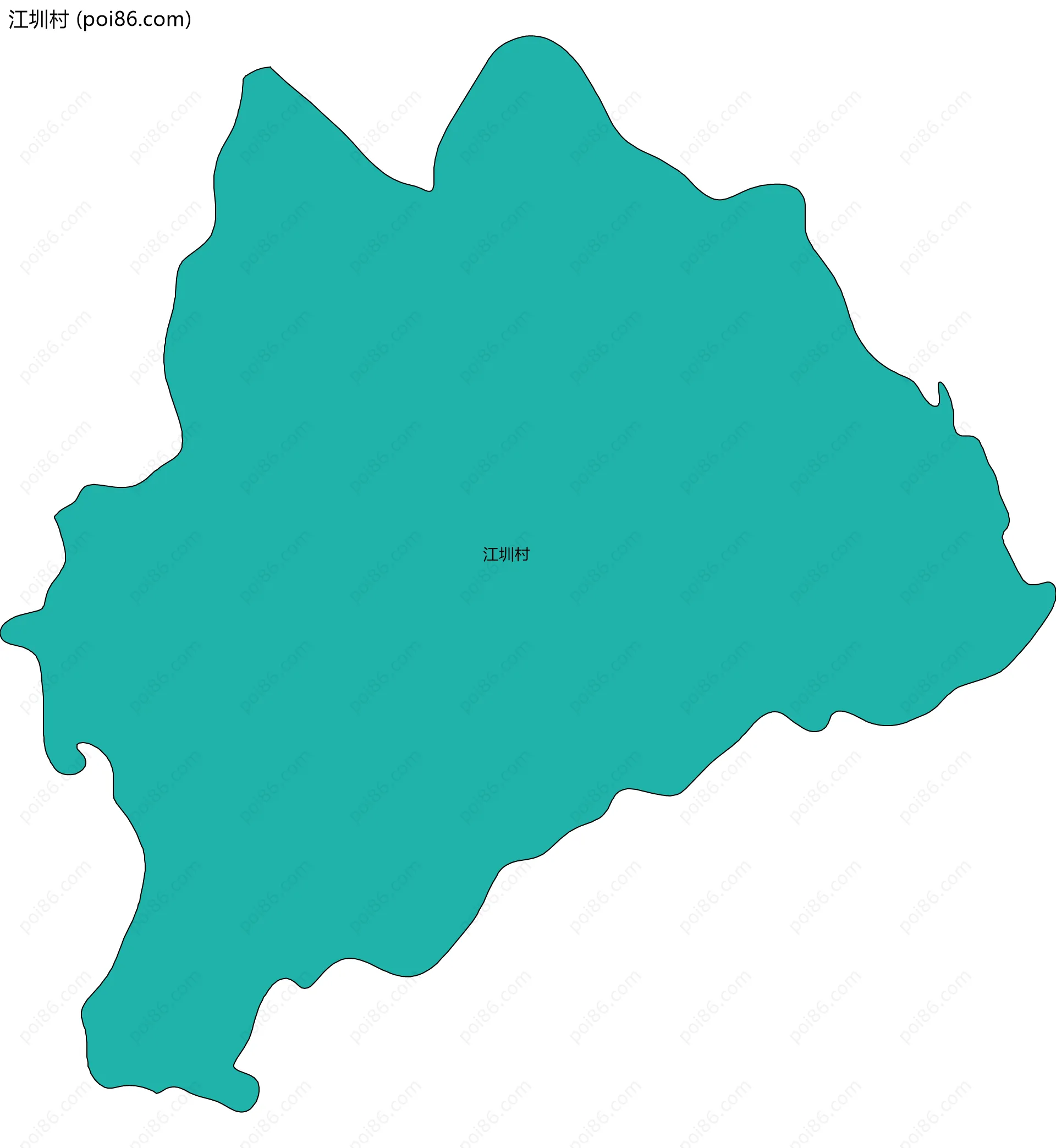 江圳村边界地图