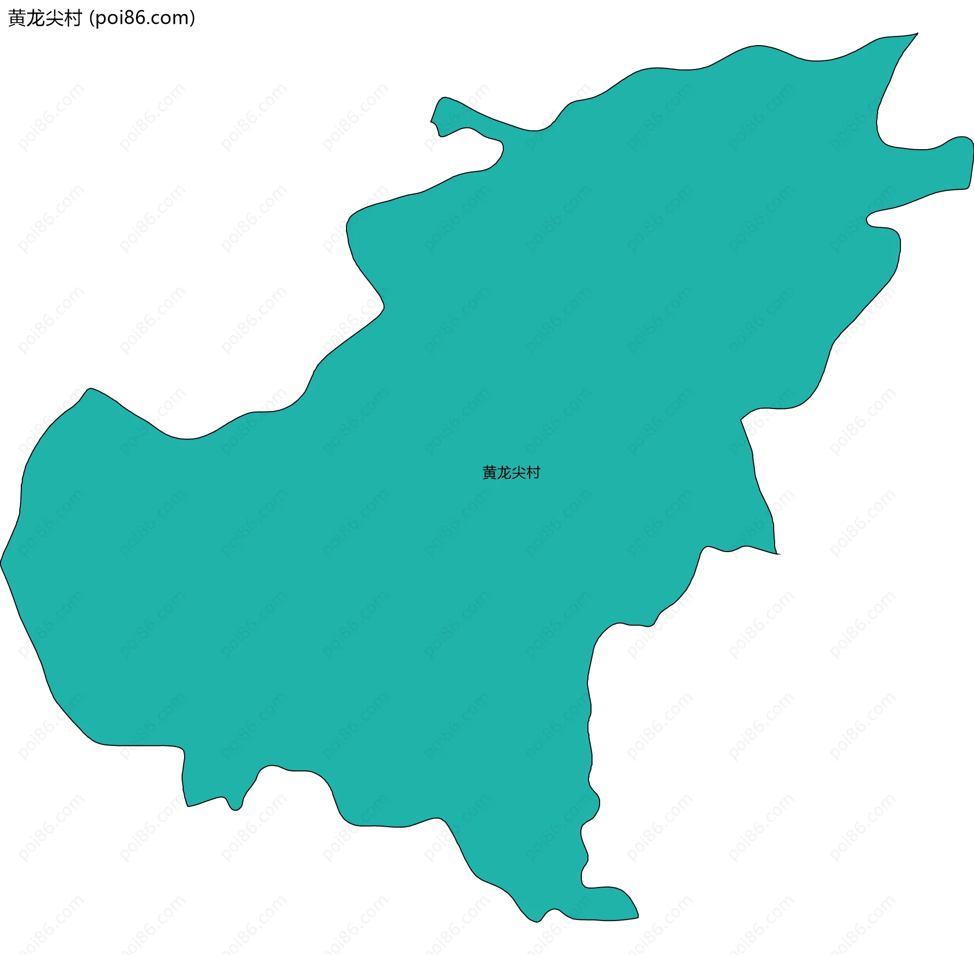 黄龙尖村边界地图