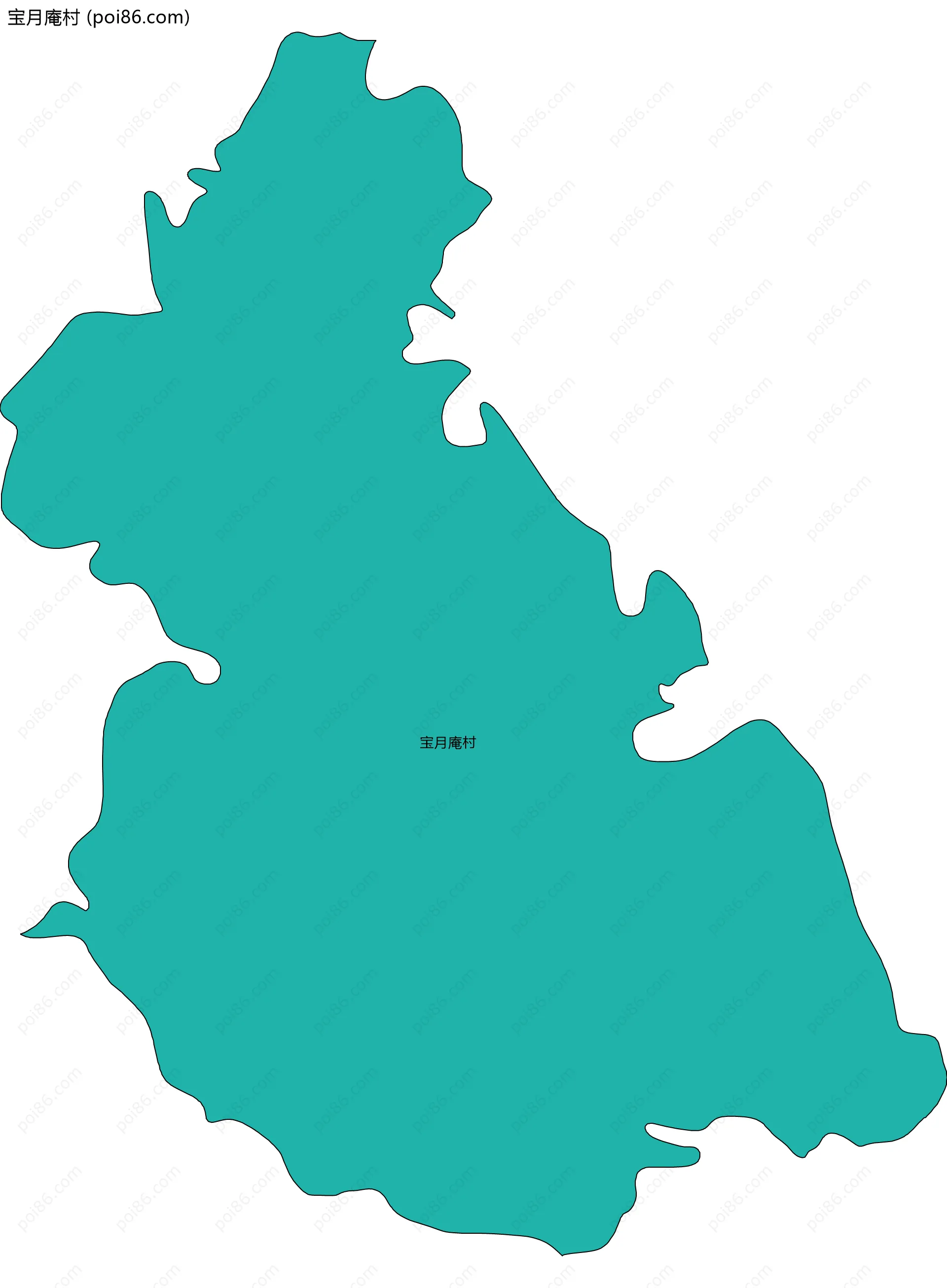 宝月庵村边界地图