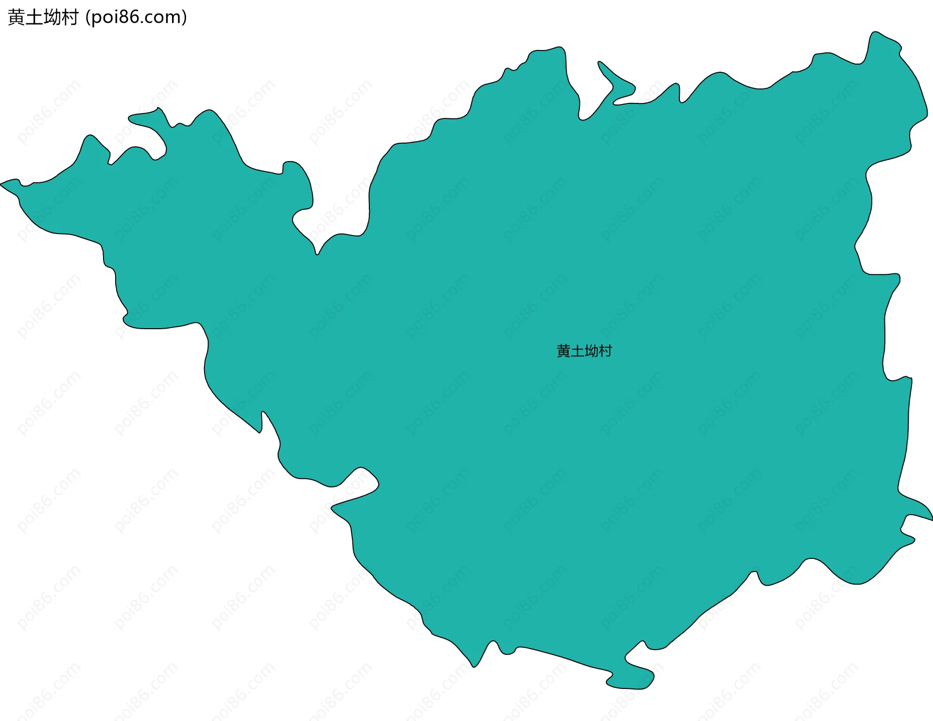黄土坳村边界地图