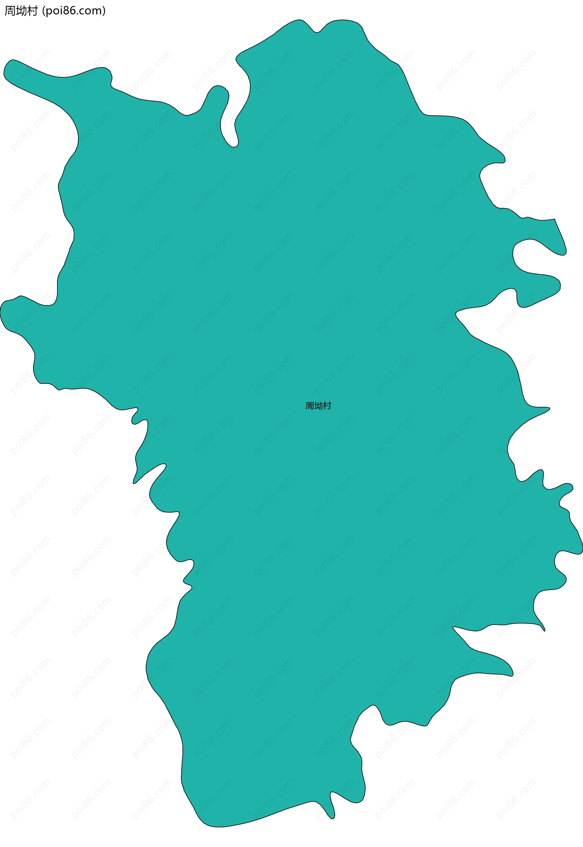 周坳村边界地图
