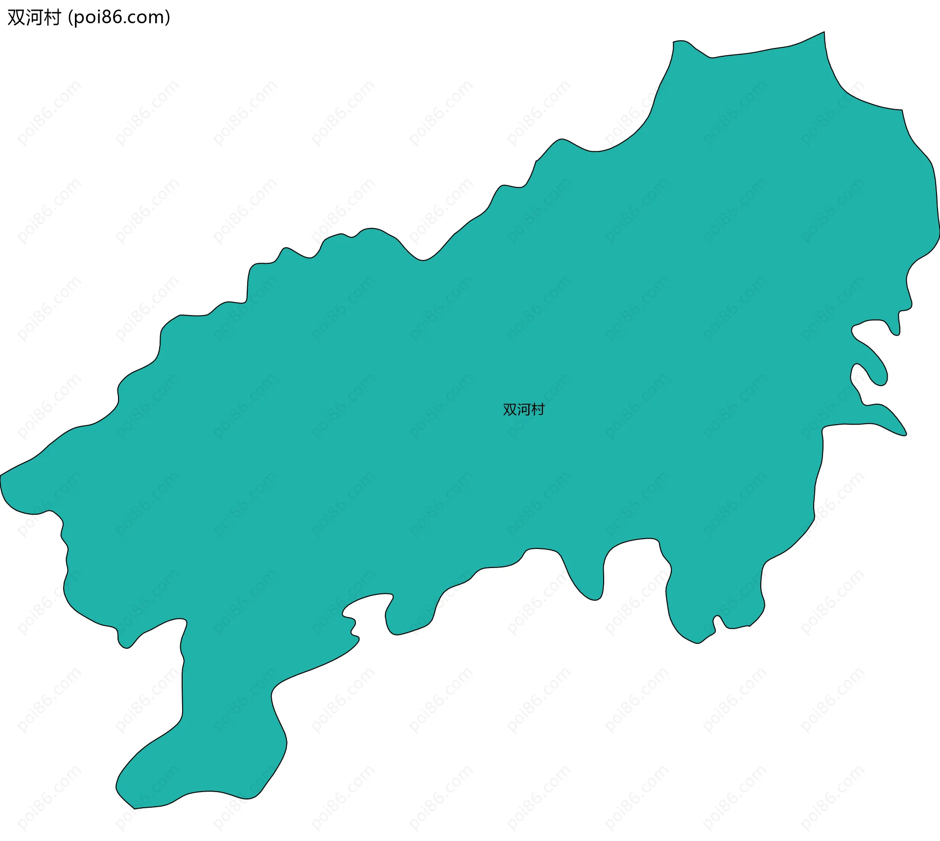 双河村边界地图