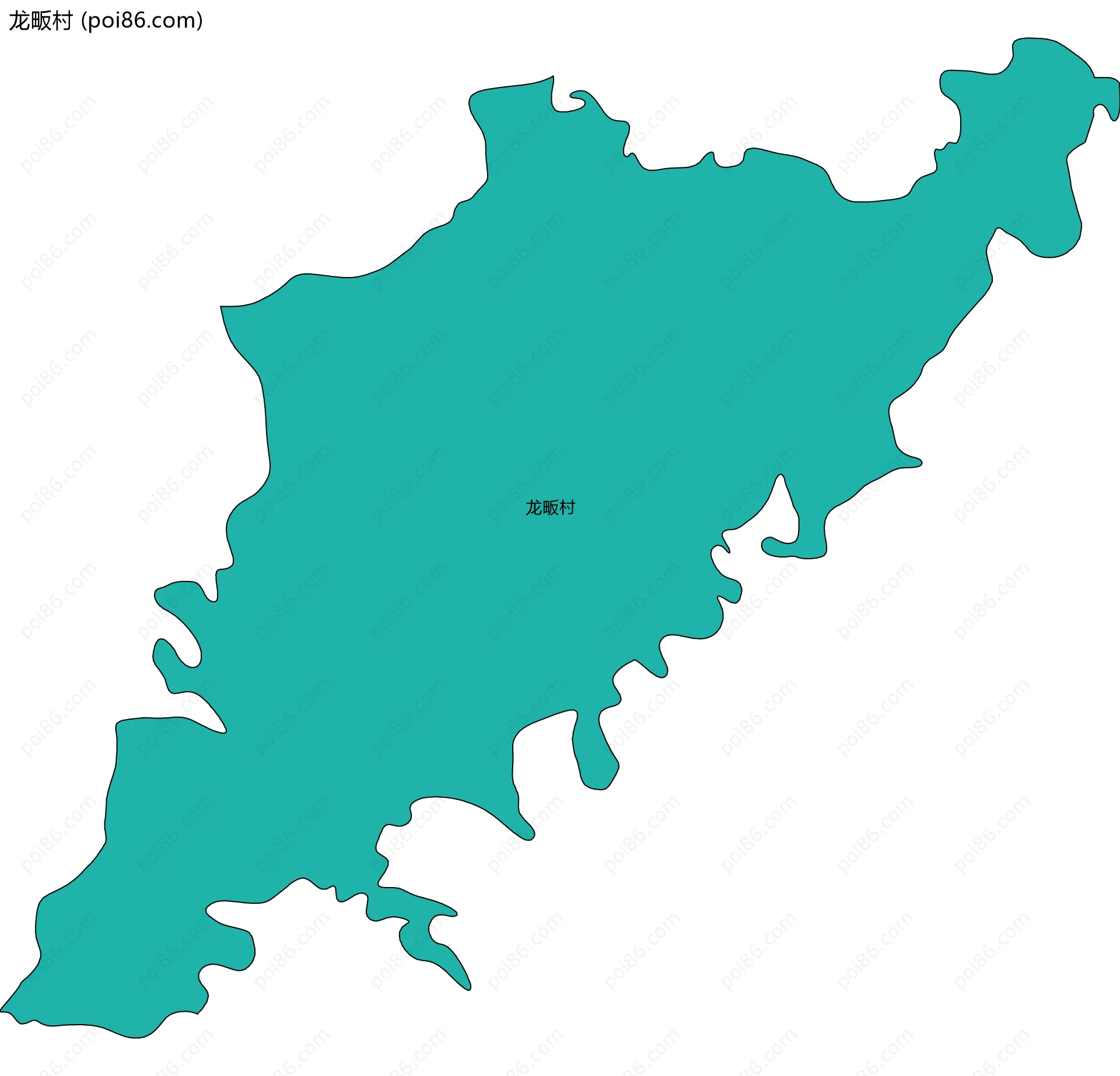 龙畈村边界地图