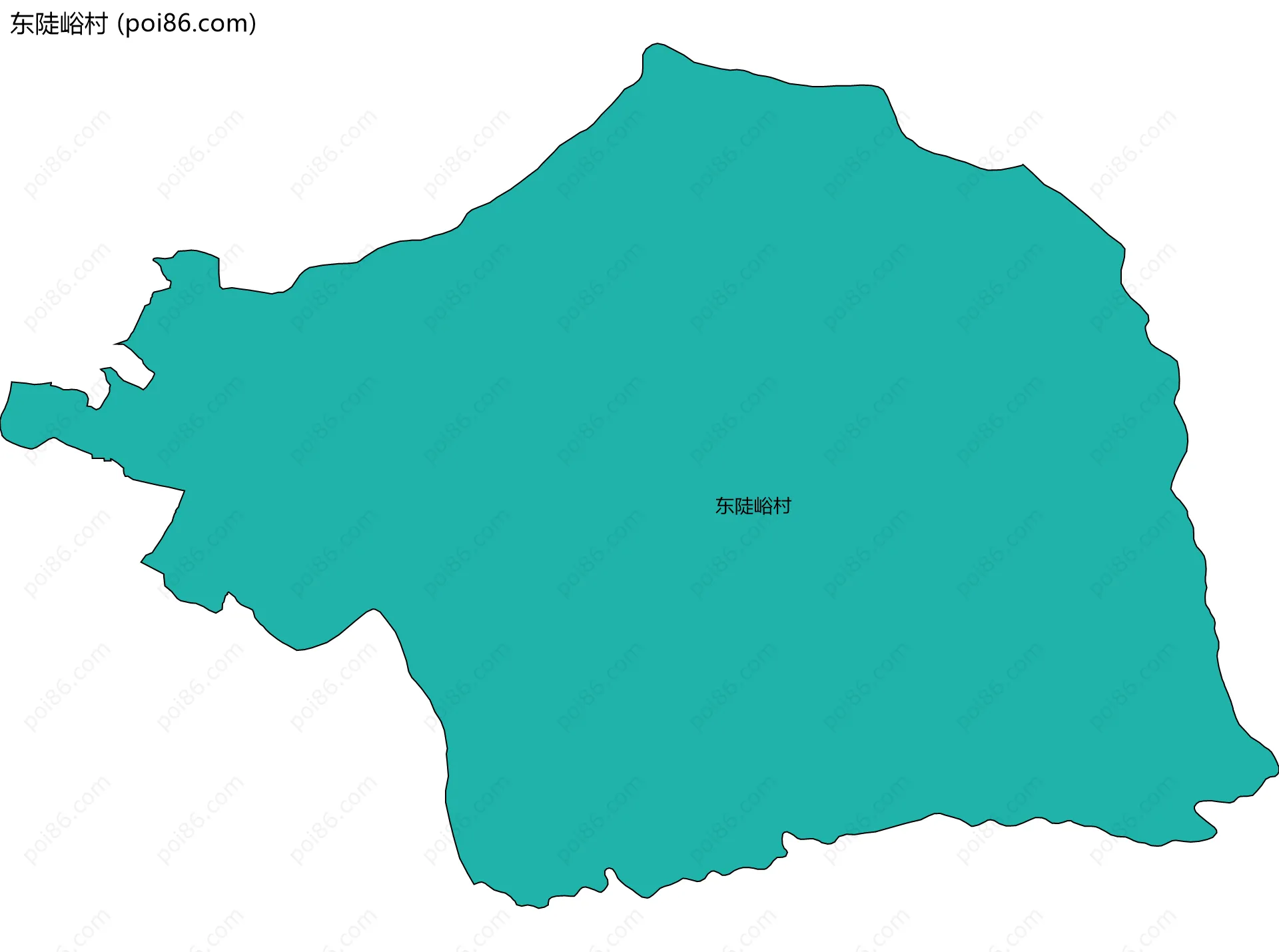 东陡峪村边界地图